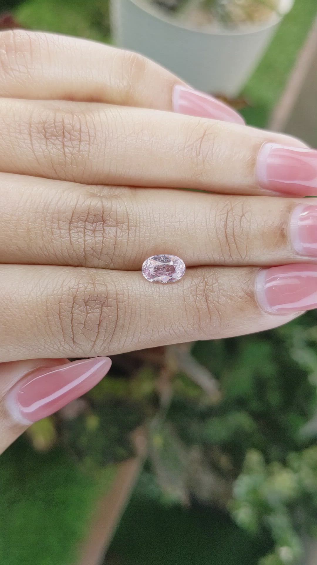 1.28 Ct. Pink Sapphire from Ceylon (Sri Lanka) Size Video