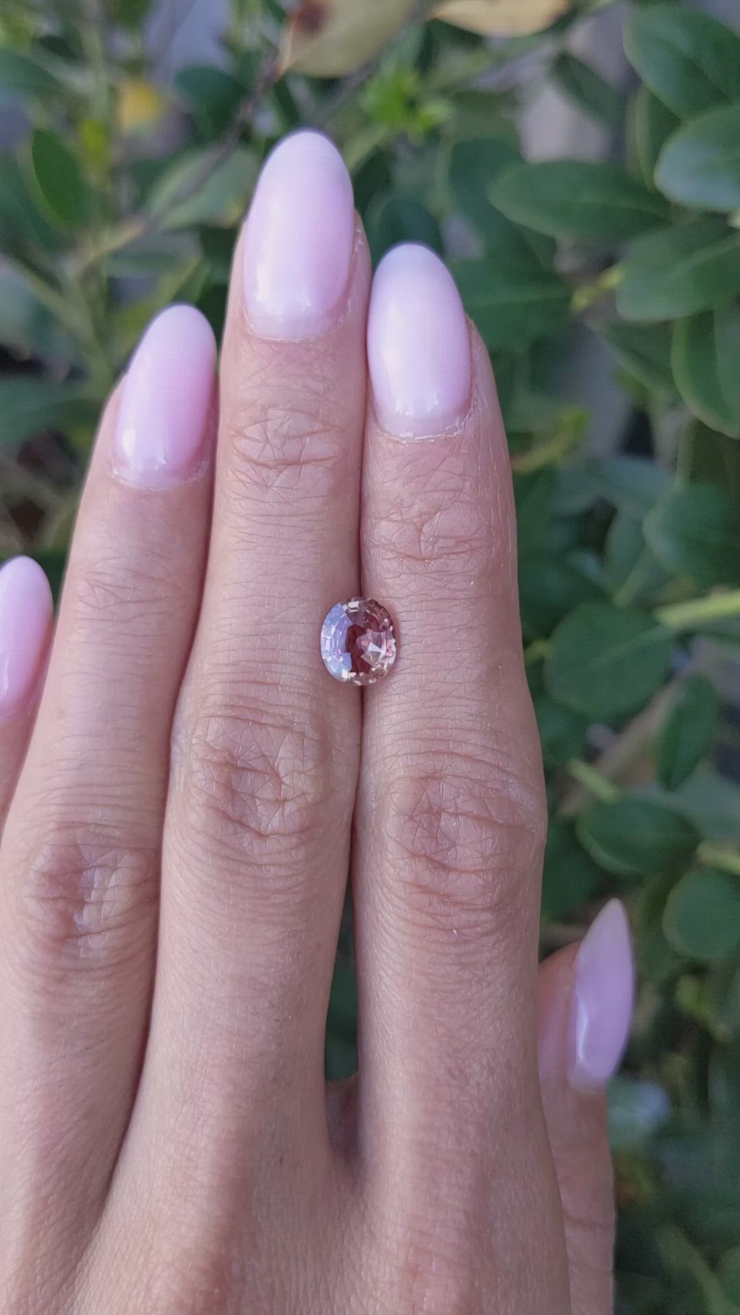 1.60 Ct. Padparadscha Sapphire from Ceylon (Sri Lanka) Size Video