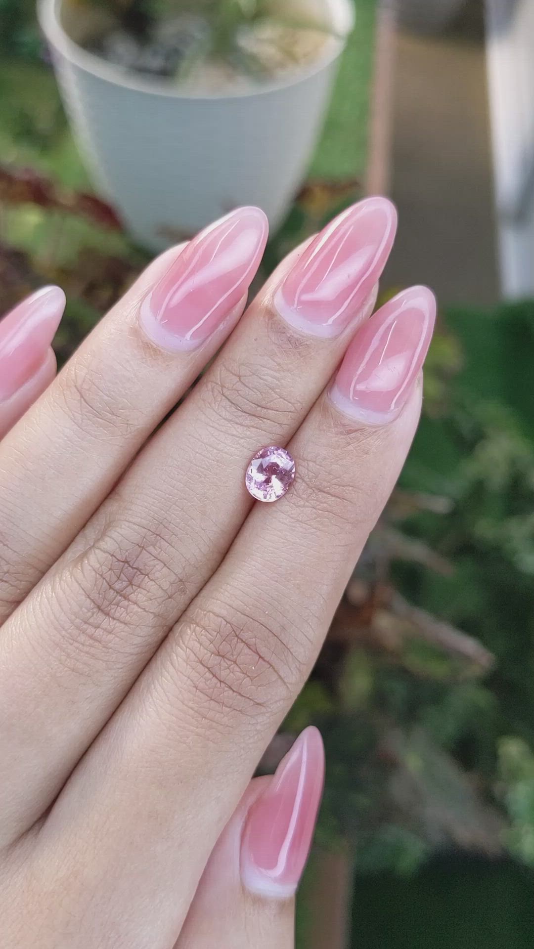 1.03 Ct. Pink Sapphire from Ceylon (Sri Lanka) Size Video