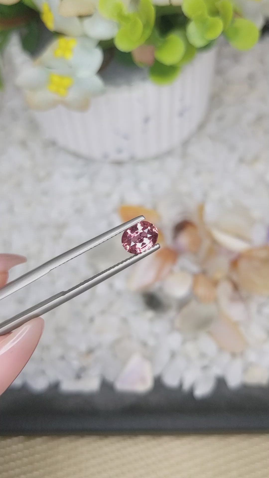 1.11 Ct. Pinkish Brown Sapphire from Ceylon (Sri Lanka) Size Video