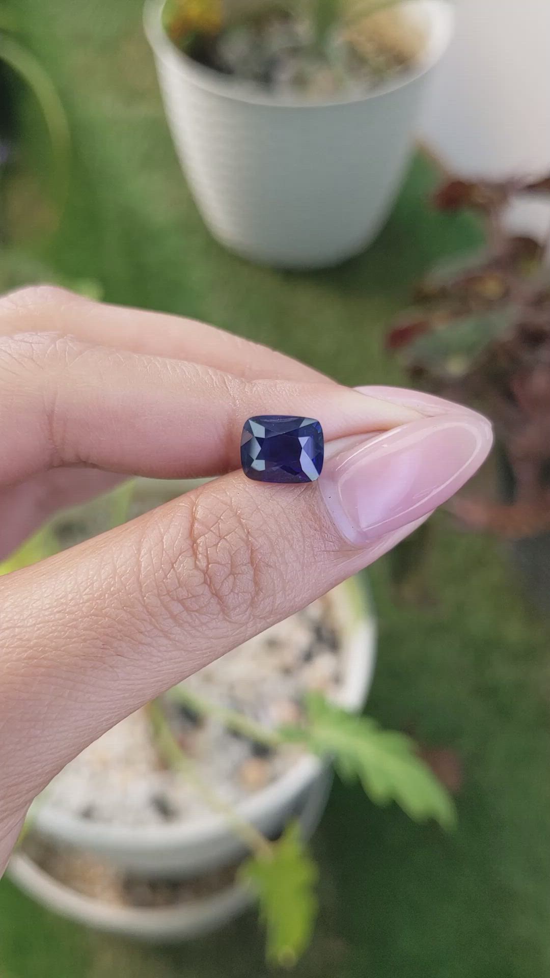 3.05 Ct. Blue Sapphire from Ceylon (Sri Lanka) Size Video