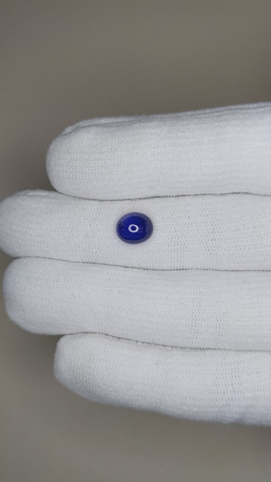 2.34 Ct. Blue Cabochon Sapphire from Ceylon (Sri Lanka) Size Video
