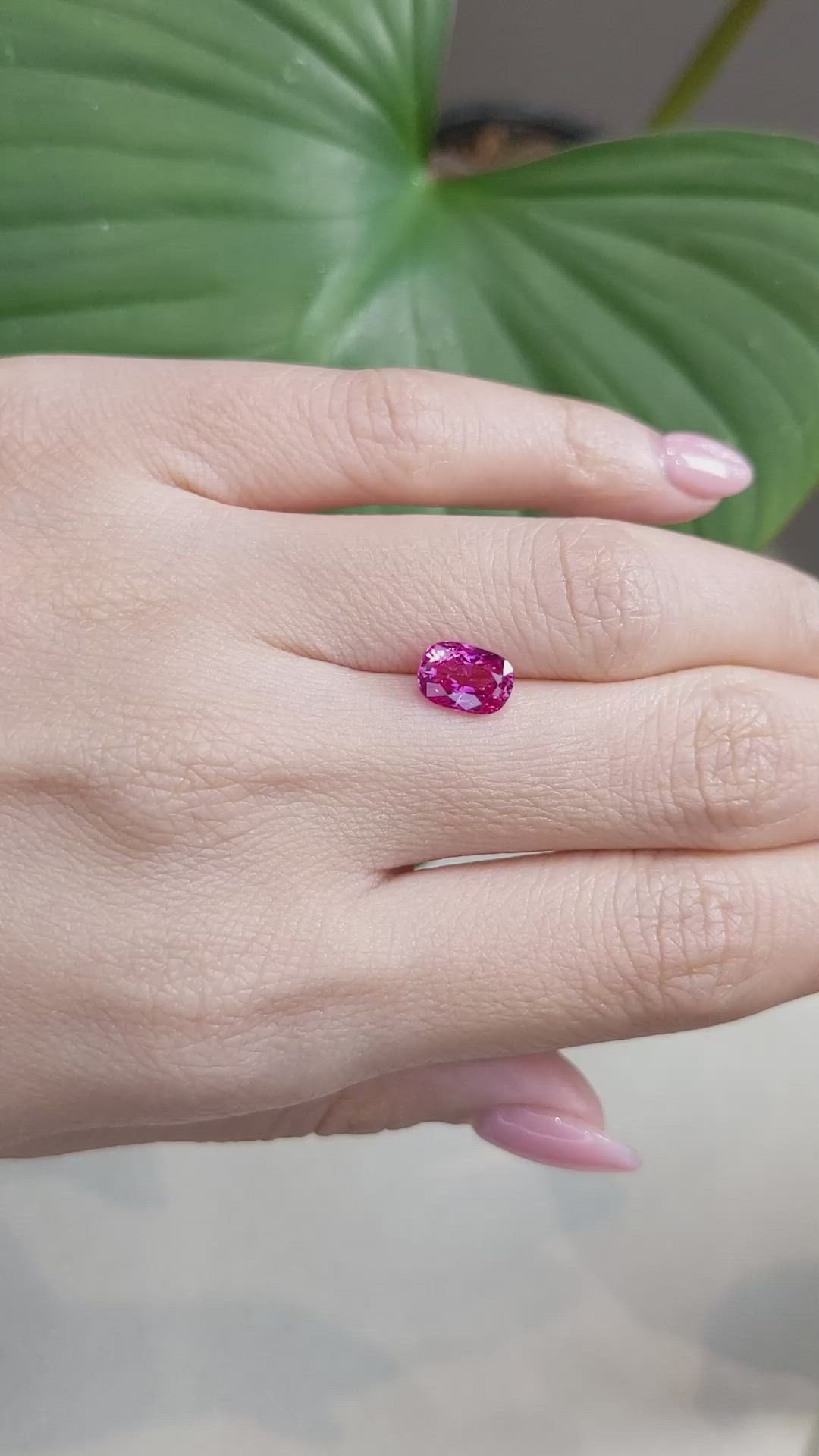 2.07 Ct. Pink Sapphire from Mozambique Size Video