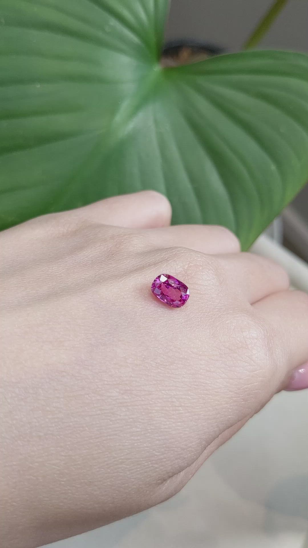 2.07 Ct. Pink Sapphire from Mozambique Size Video