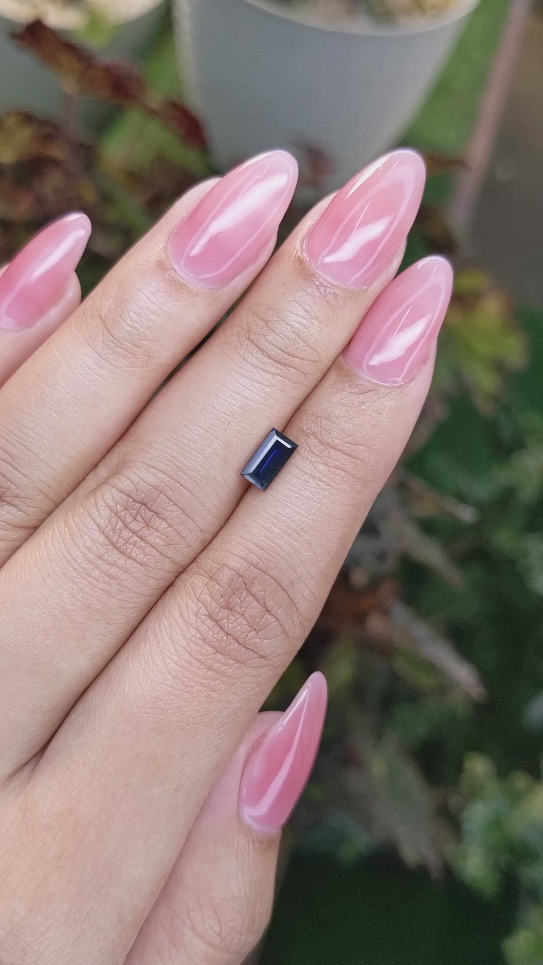 0.85 Ct. Blue Sapphire from Madagascar Size Video