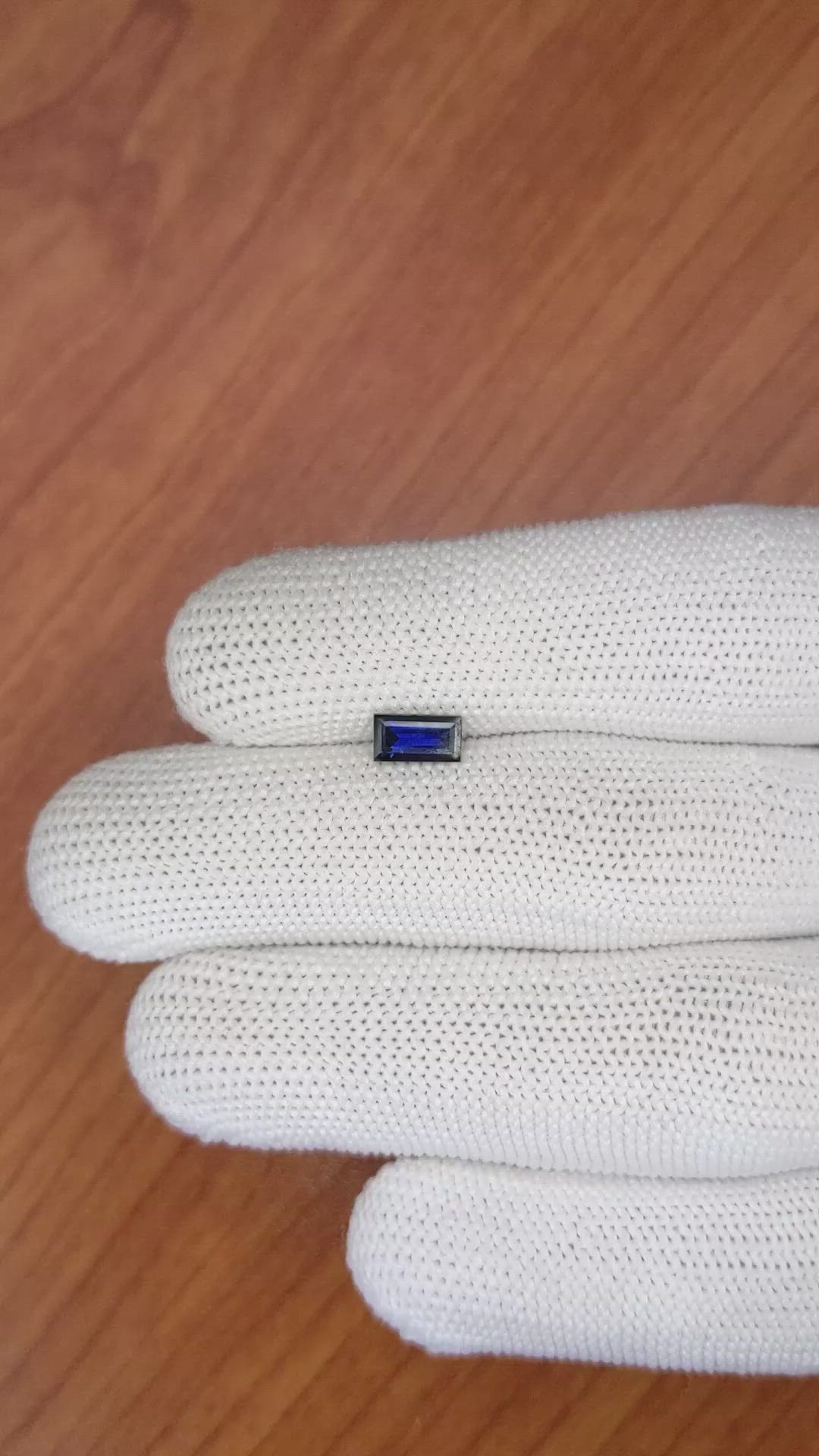 0.85 Ct. Blue Sapphire from Madagascar Size Video