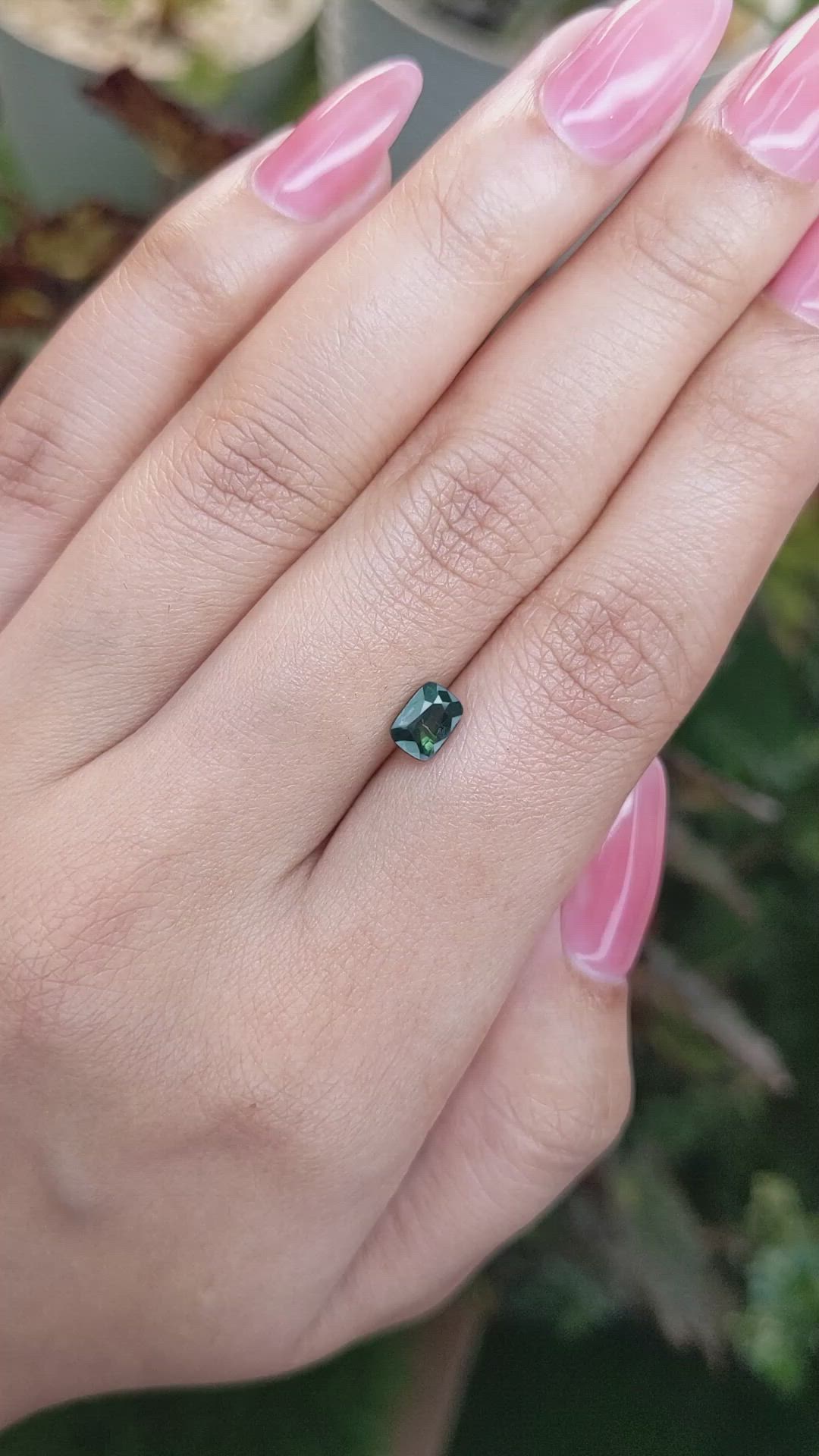 0.99 Ct. Green Sapphire from Madagascar Size Video