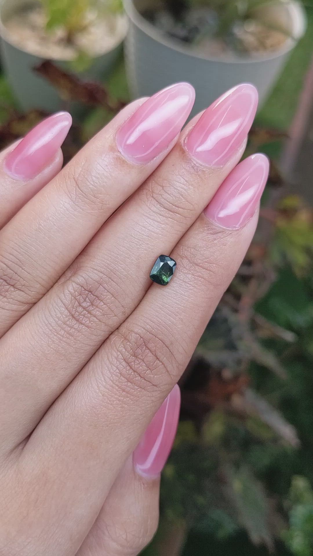 0.99 Ct. Green Sapphire from Madagascar Size Video