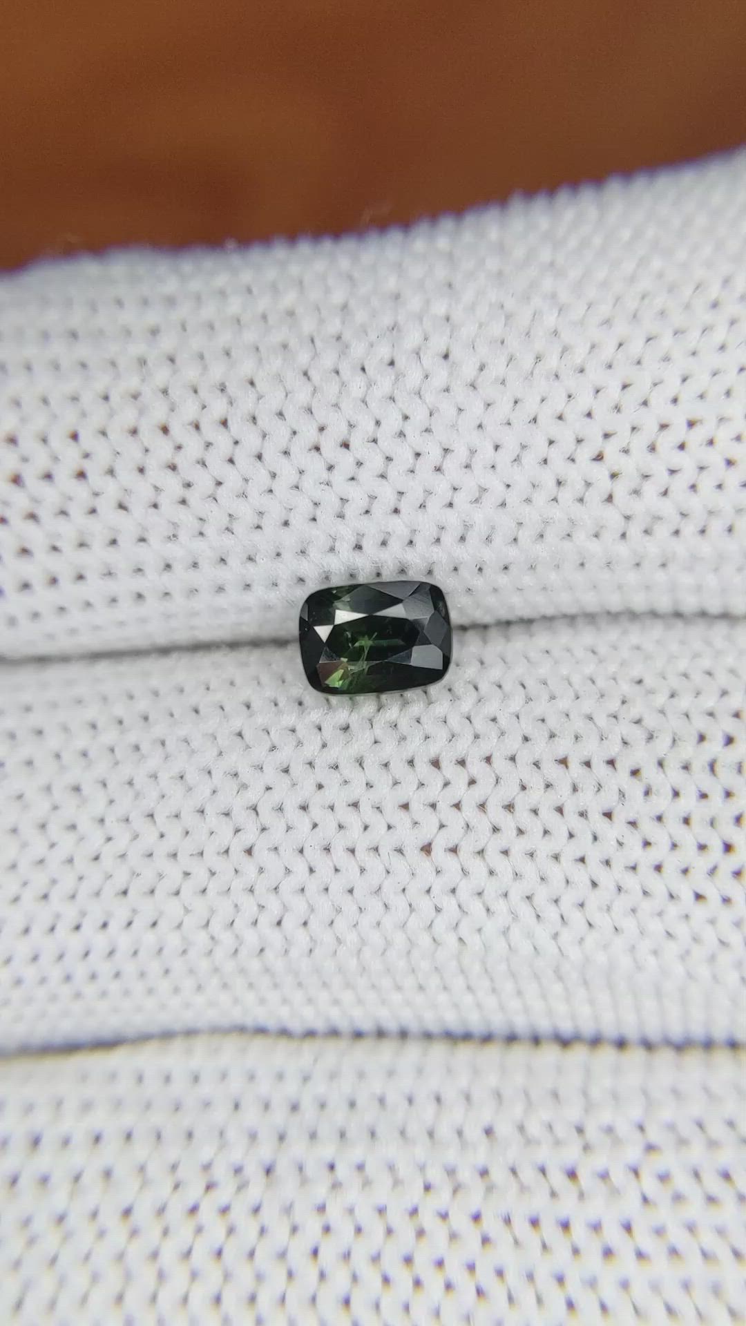 0.99 Ct. Green Sapphire from Madagascar Size Video