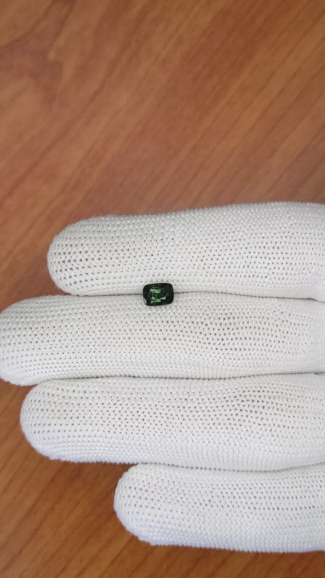 0.99 Ct. Green Sapphire from Madagascar Size Video