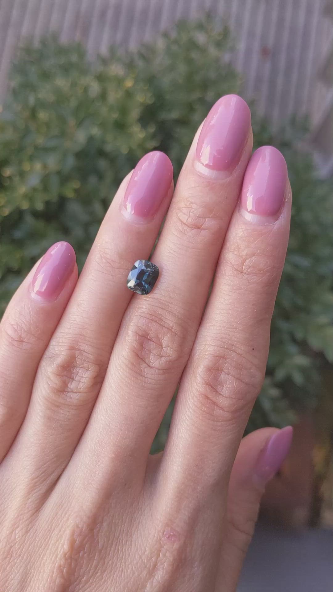 2.08 Ct. Bluish Green Sapphire from Madagascar Size Video