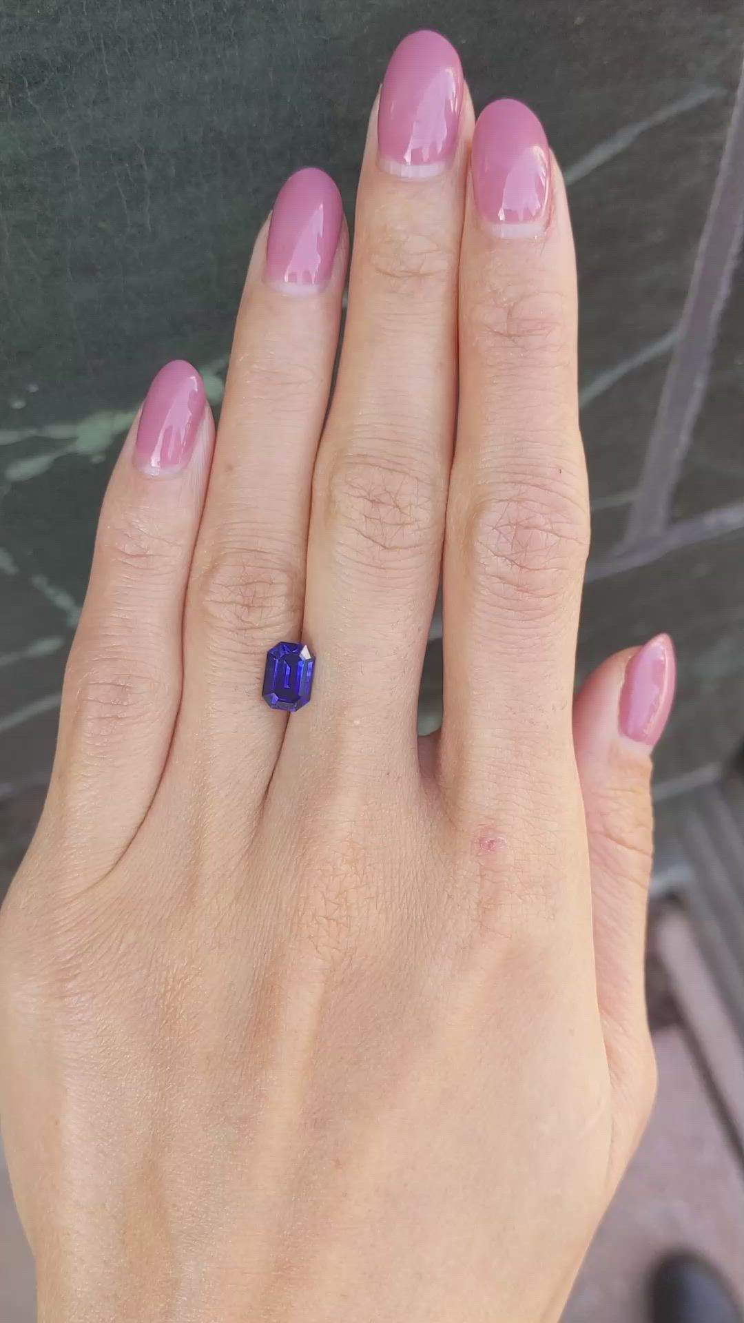 1.94 Ct. Blue Sapphire from Ceylon (Sri Lanka) Size Video