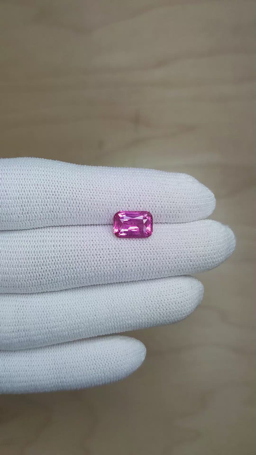 3.07 Ct. Purplish Pink Sapphire from Madagascar Size Video