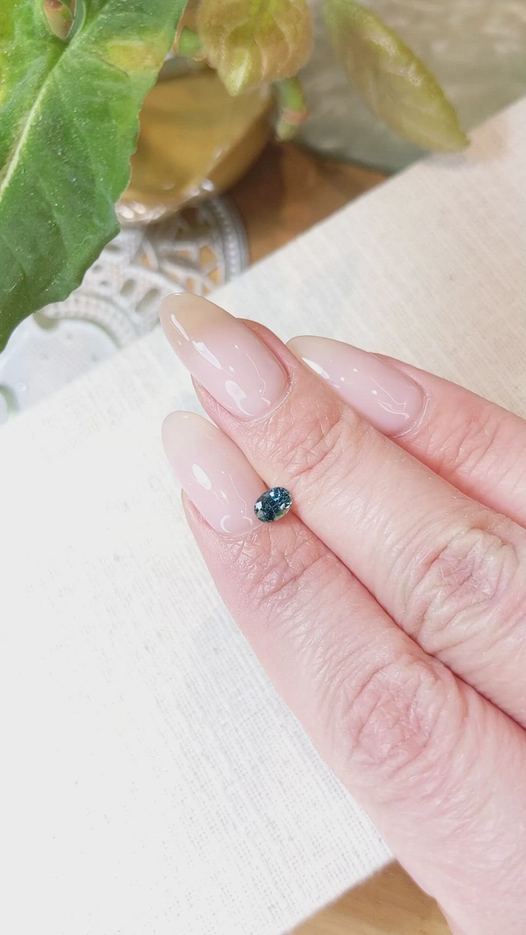 0.53 Ct. Blue Sapphire from Ceylon (Sri Lanka) Size Video