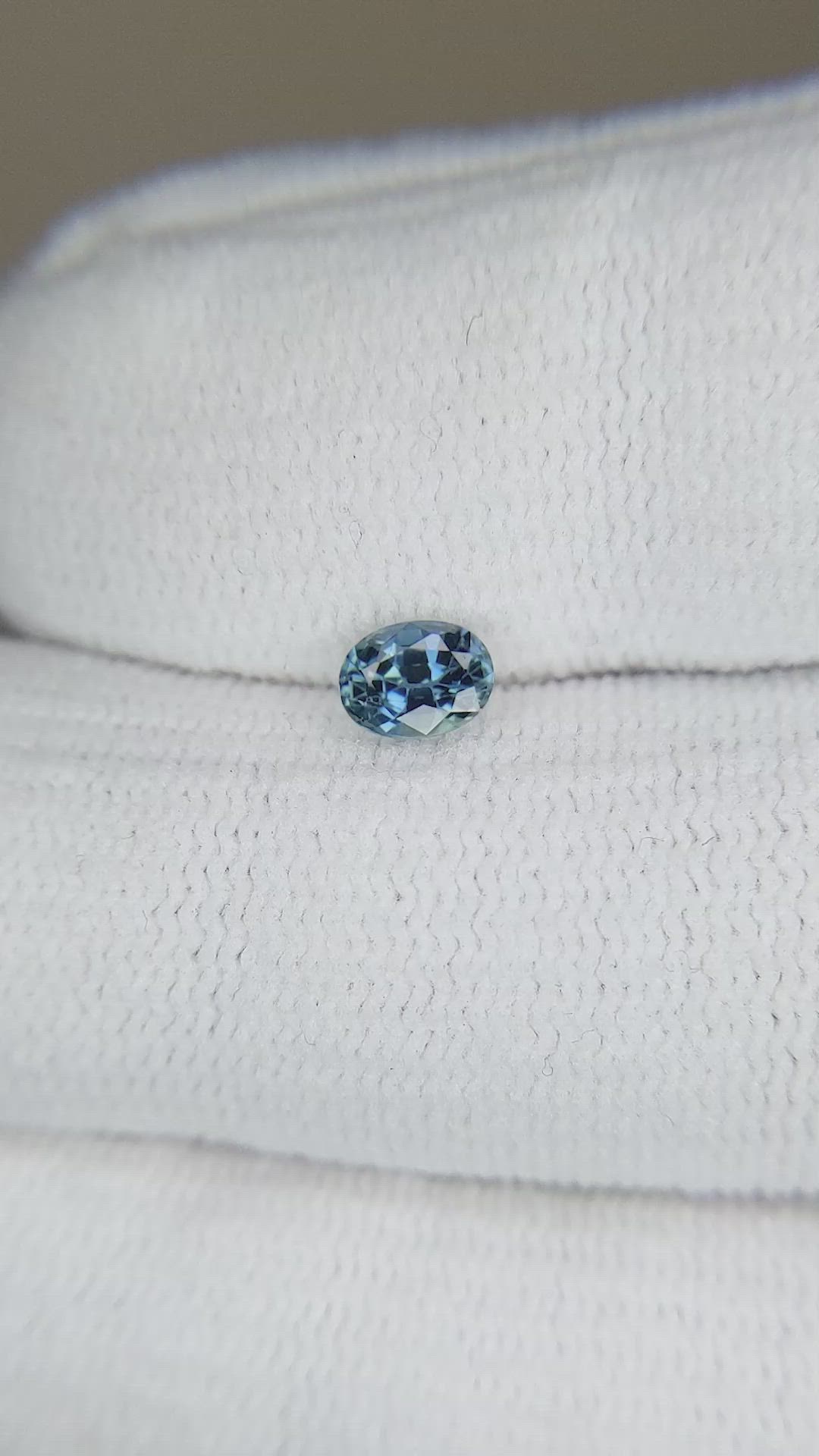 0.53 Ct. Blue Sapphire from Ceylon (Sri Lanka) Size Video