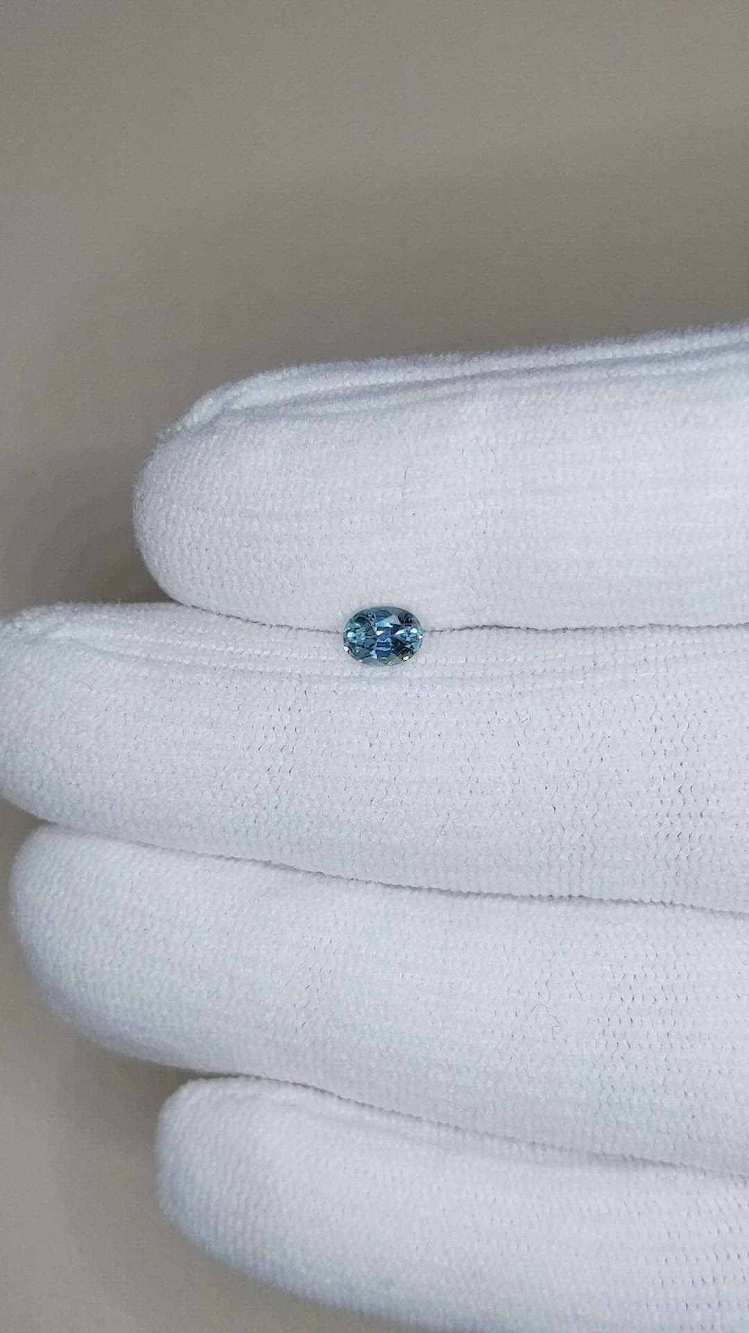 0.53 Ct. Blue Sapphire from Ceylon (Sri Lanka) Size Video