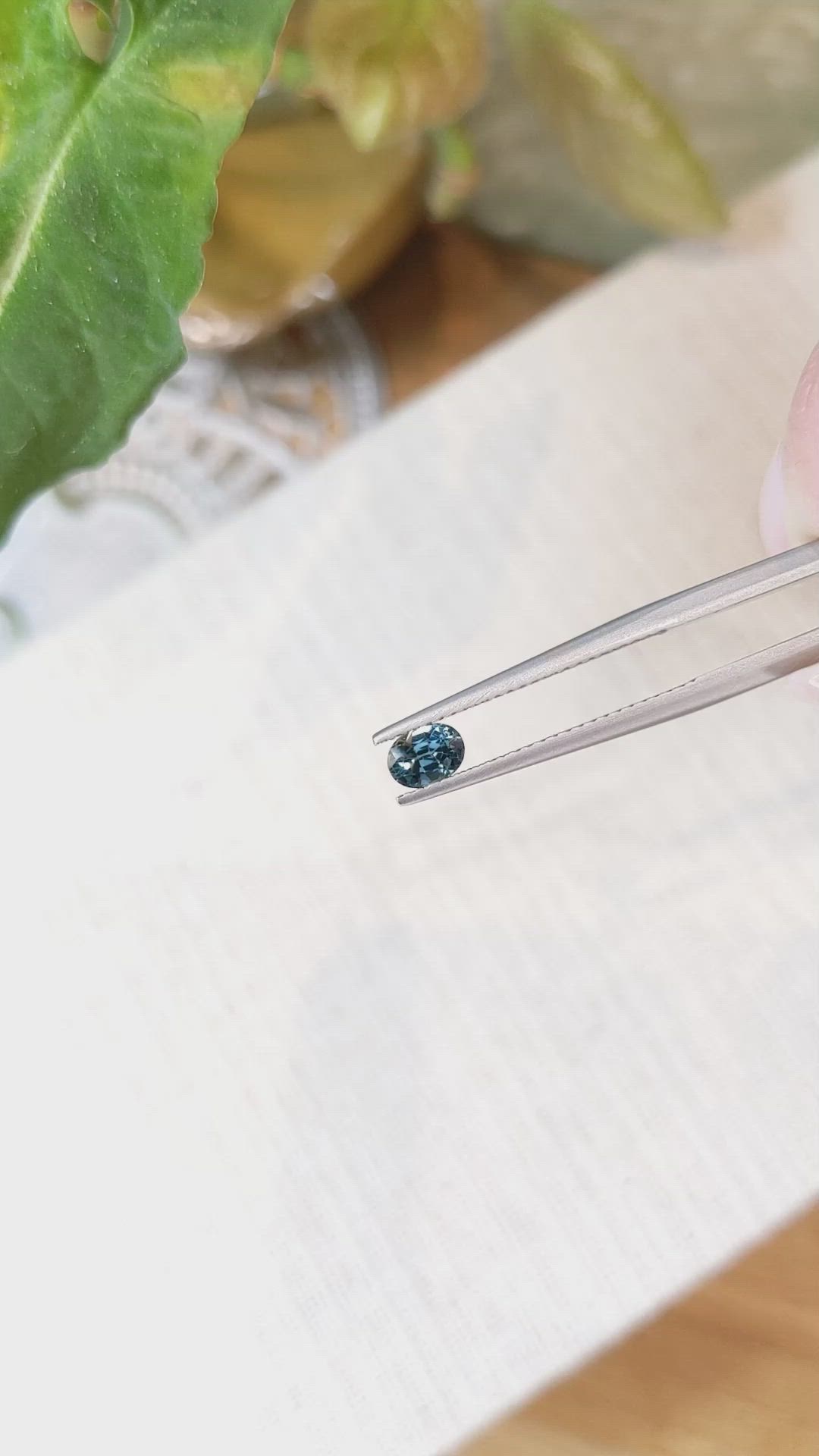 0.53 Ct. Blue Sapphire from Ceylon (Sri Lanka) Size Video