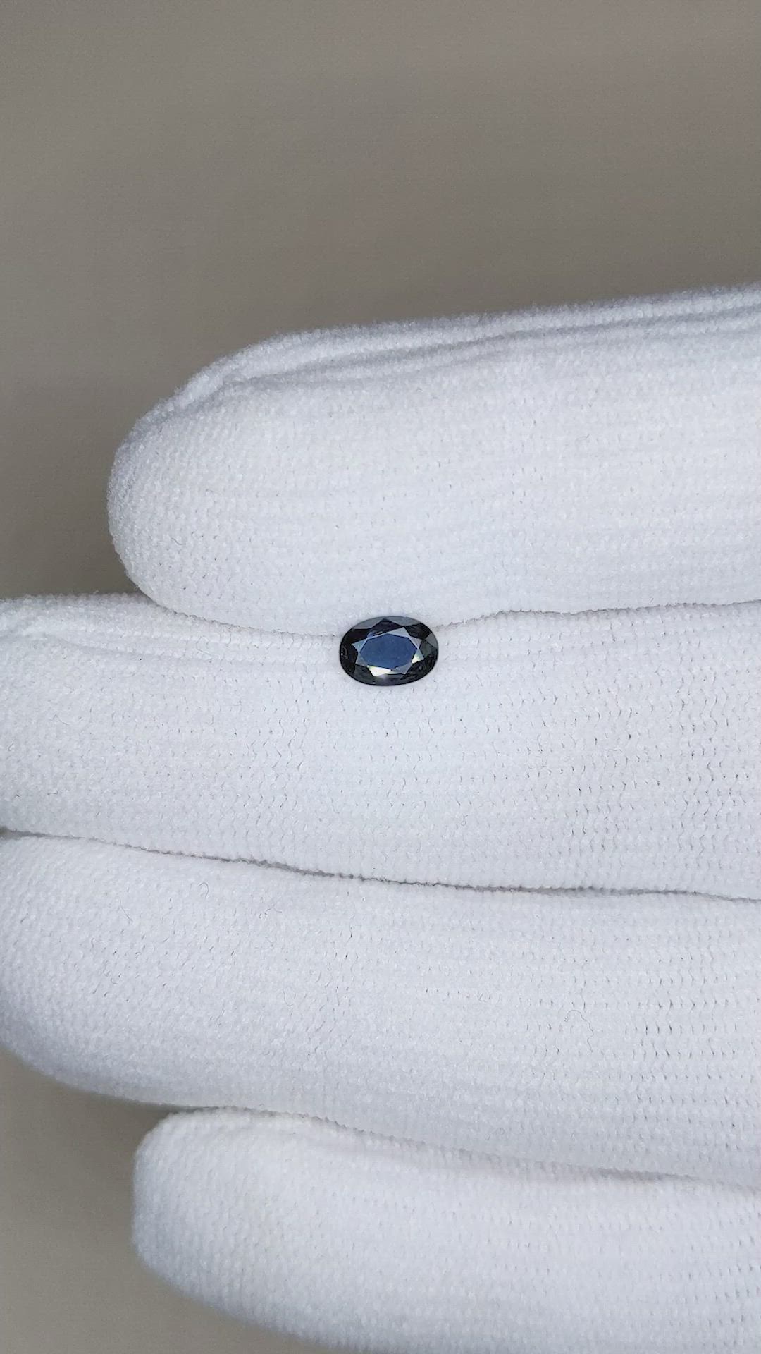 0.56 Ct. Blue Sapphire from Ceylon (Sri Lanka) Size Video