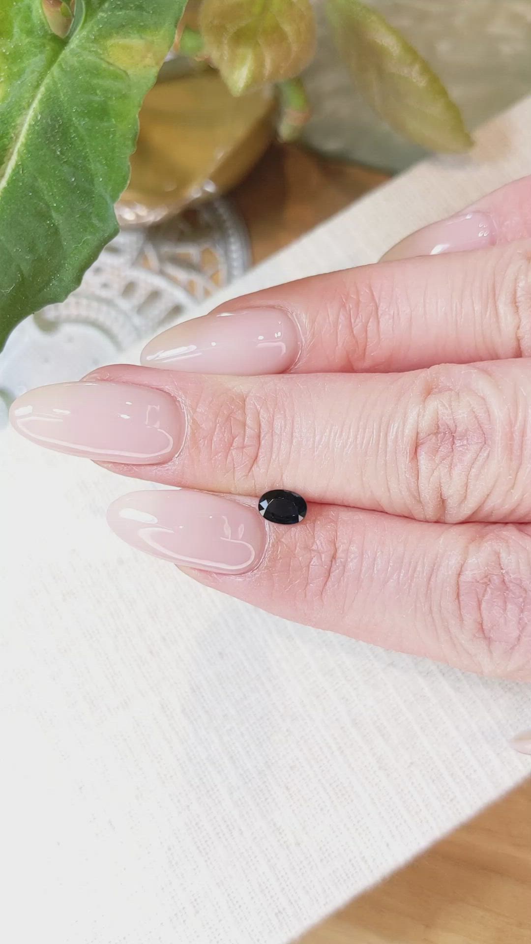 0.56 Ct. Blue Sapphire from Ceylon (Sri Lanka) Size Video