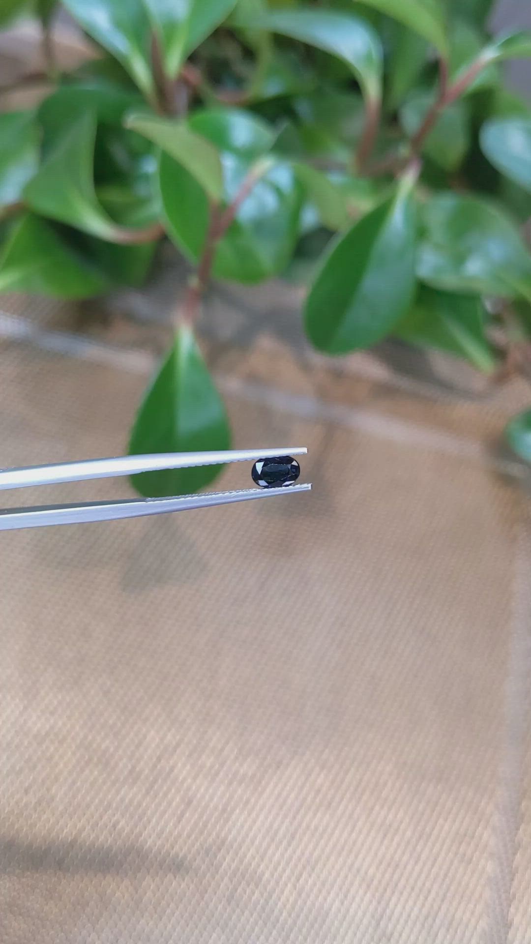 0.59 Ct. Blue Sapphire from Ceylon (Sri Lanka) Size Video