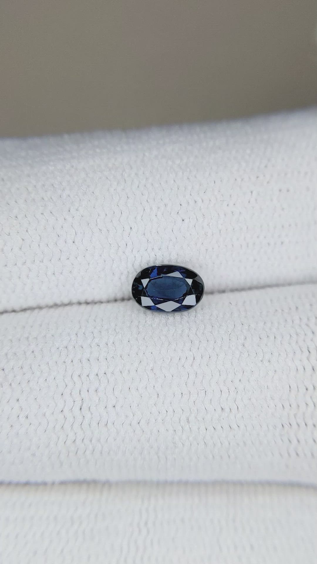 0.59 Ct. Blue Sapphire from Ceylon (Sri Lanka) Size Video