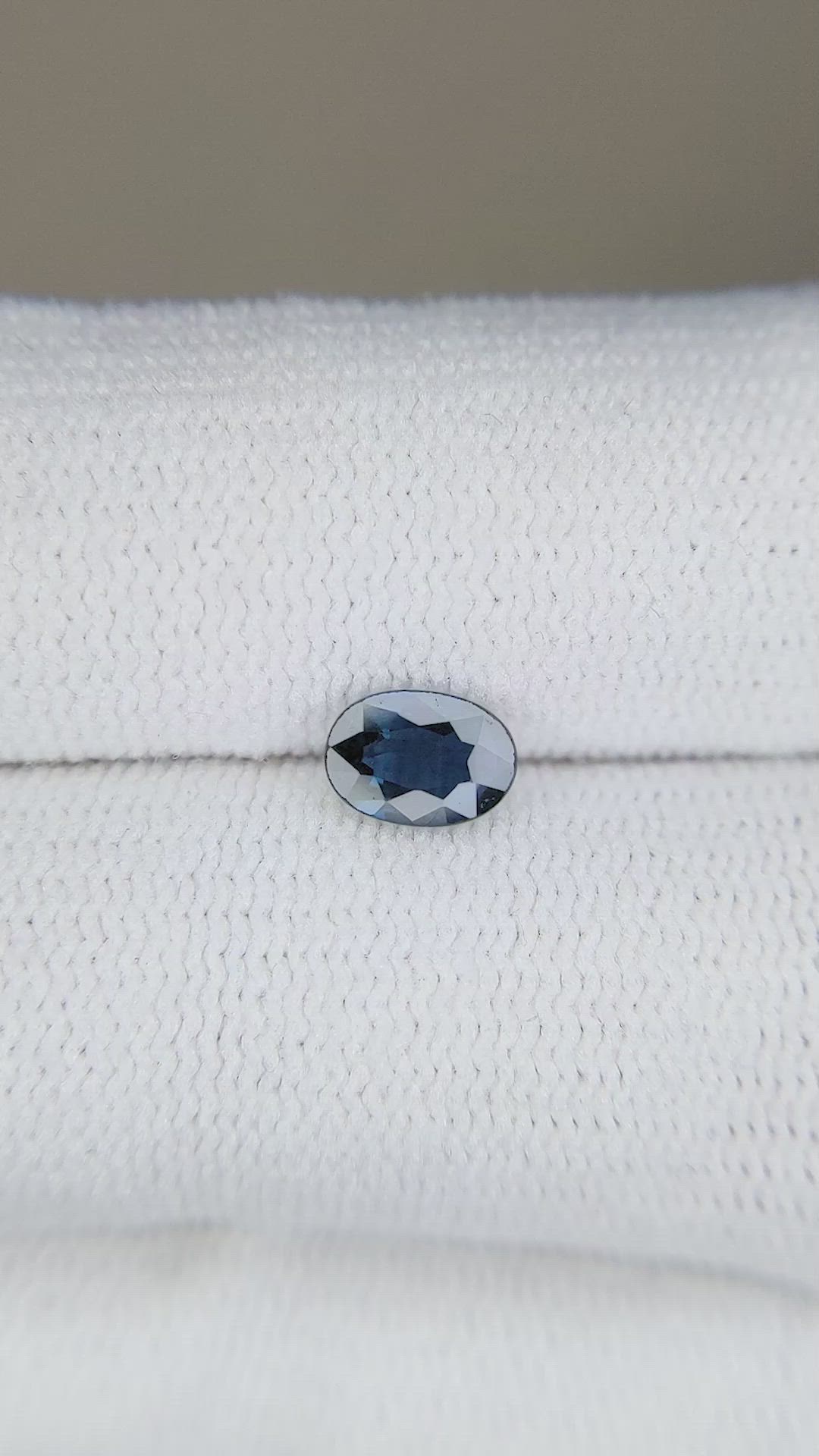0.54 Ct. Blue Sapphire from Ceylon (Sri Lanka) Size Video
