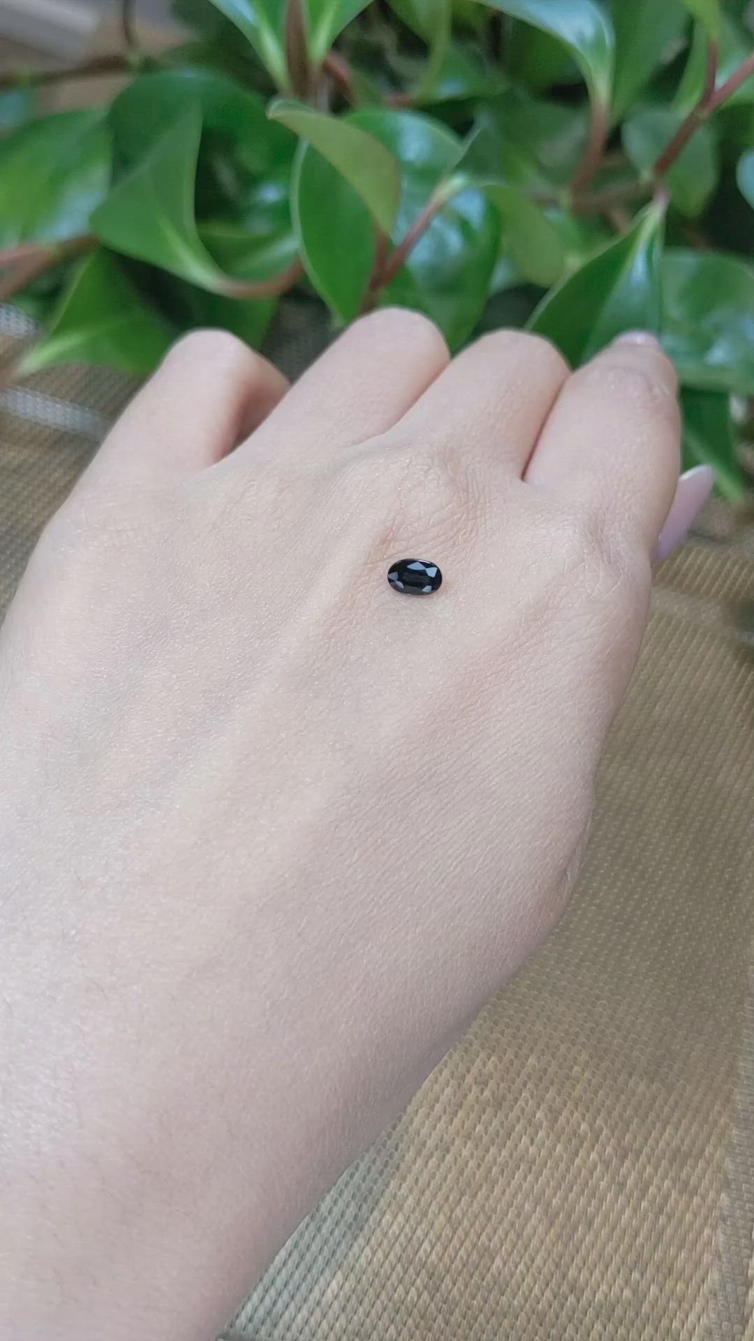 0.60 Ct. Blue Sapphire from Ceylon (Sri Lanka) Size Video