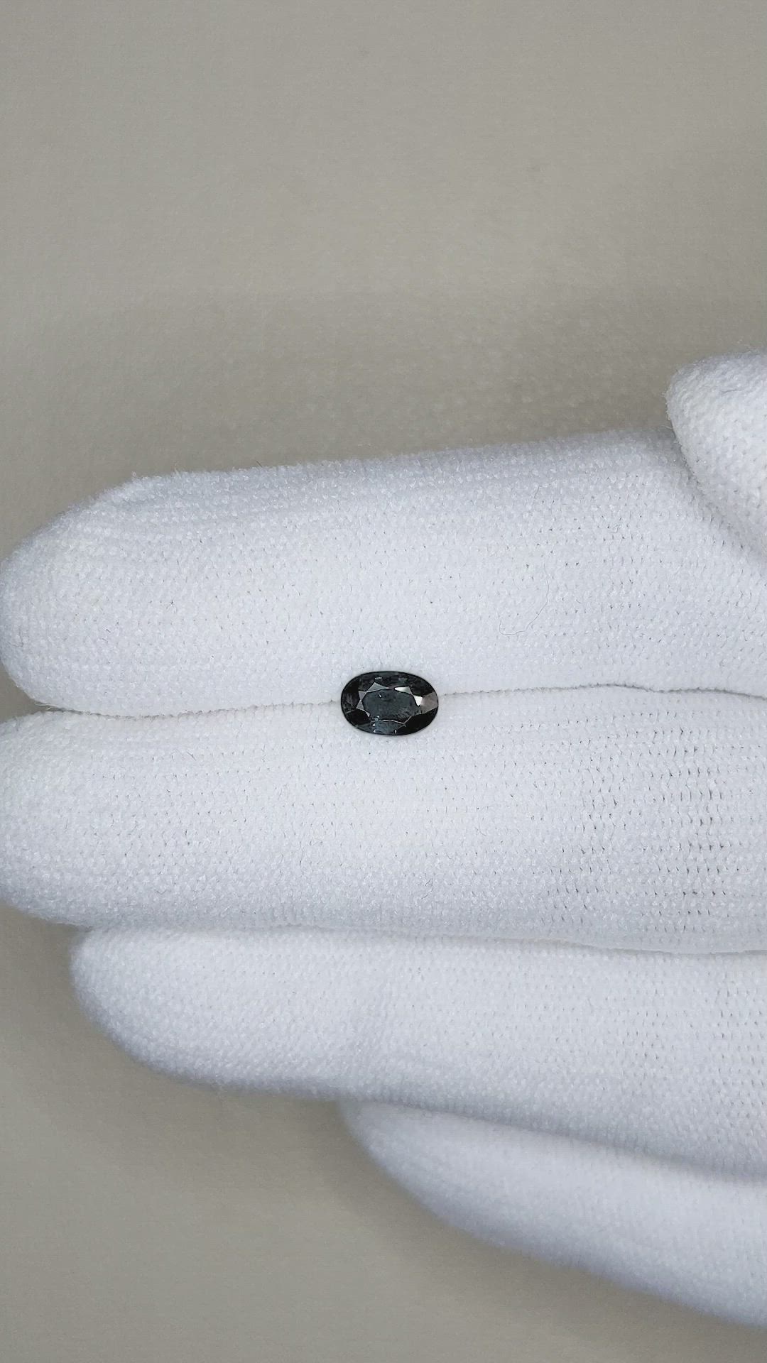 0.60 Ct. Blue Sapphire from Ceylon (Sri Lanka) Size Video