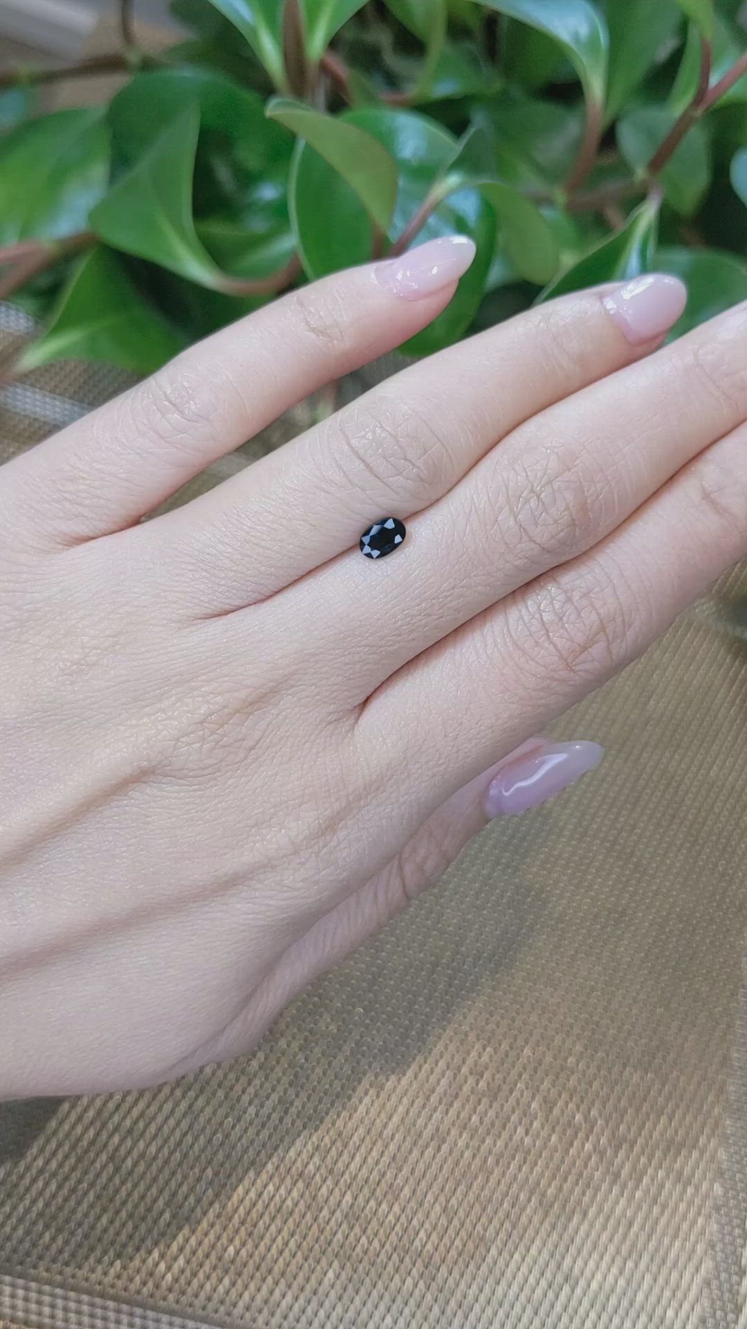 0.60 Ct. Blue Sapphire from Ceylon (Sri Lanka) Size Video