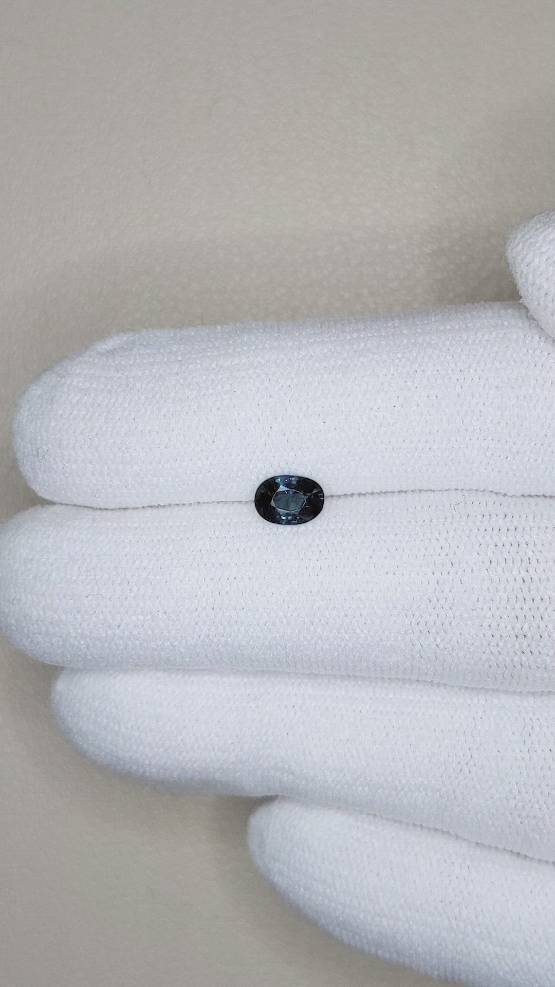 0.59 Ct. Blue Sapphire from Ceylon (Sri Lanka) Size Video