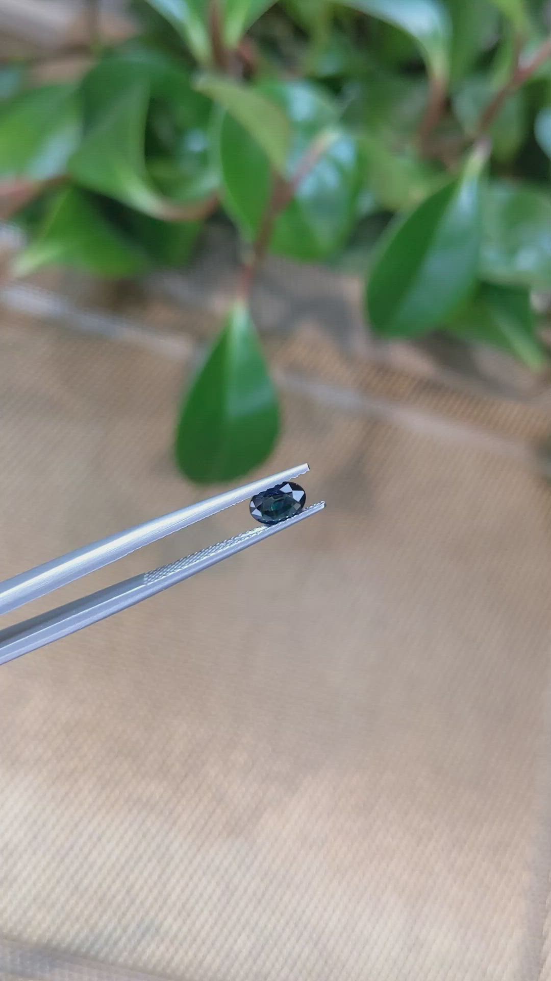 0.52 Ct. Blue Sapphire from Ceylon (Sri Lanka) Size Video