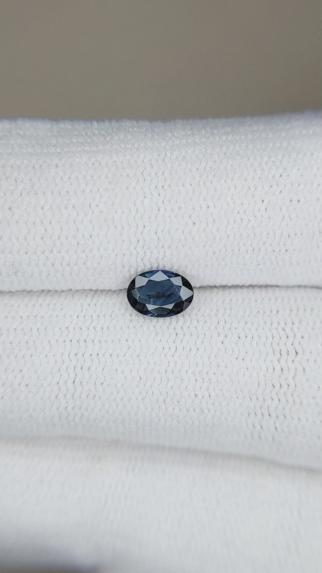 0.52 Ct. Blue Sapphire from Ceylon (Sri Lanka) Size Video