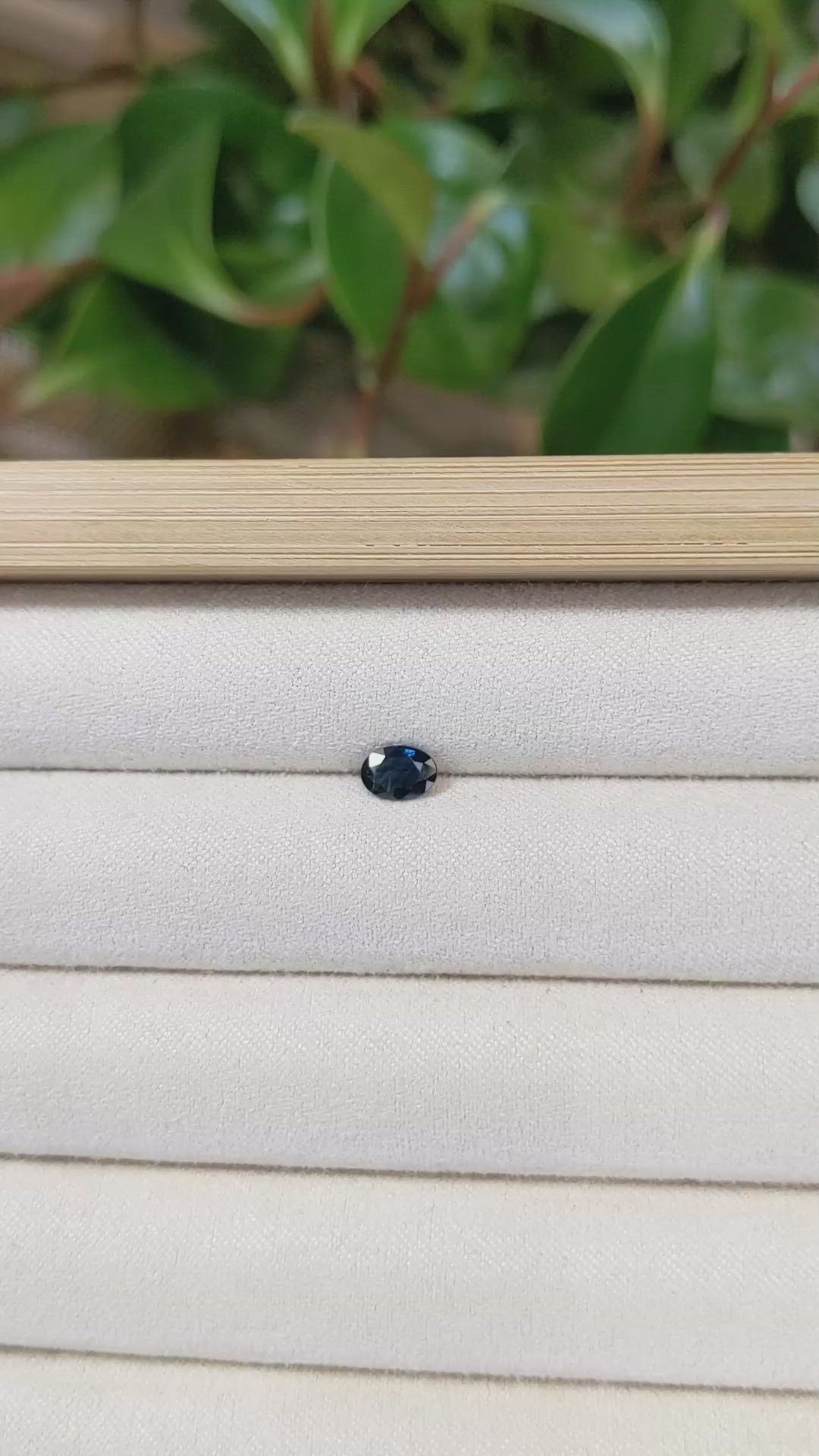 0.52 Ct. Blue Sapphire from Ceylon (Sri Lanka) Size Video