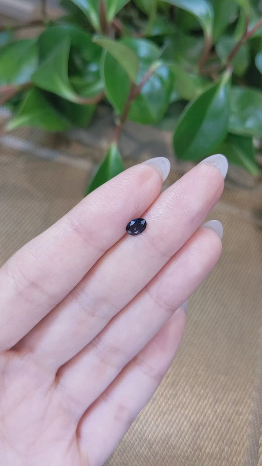 0.52 Ct. Blue Sapphire from Ceylon (Sri Lanka) Size Video