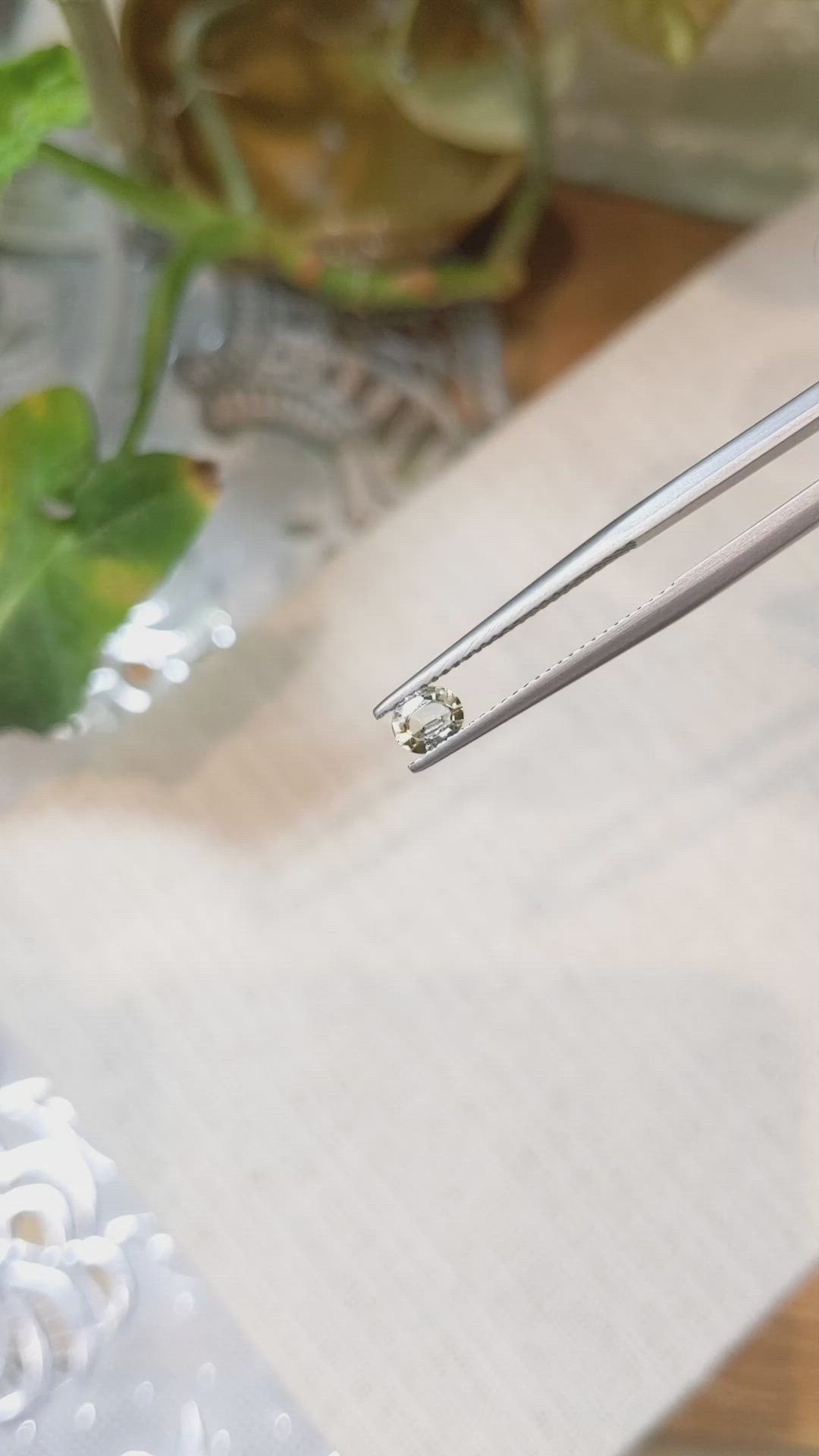 0.33 Ct. Yellow Sapphire from Ceylon (Sri Lanka) Size Video