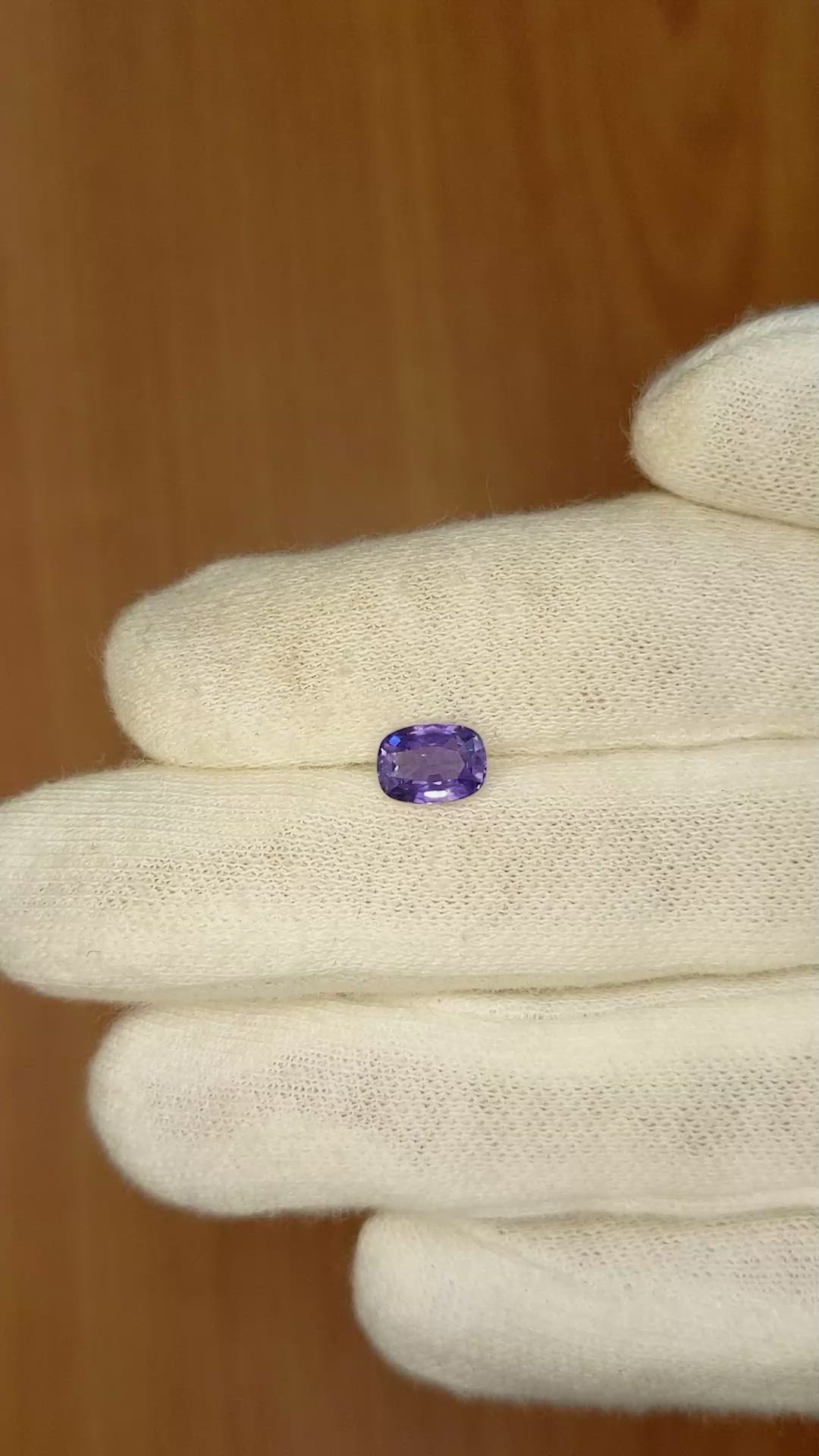 1.35 Ct. Color Change Sapphire from Ceylon (Sri Lanka) Size Video