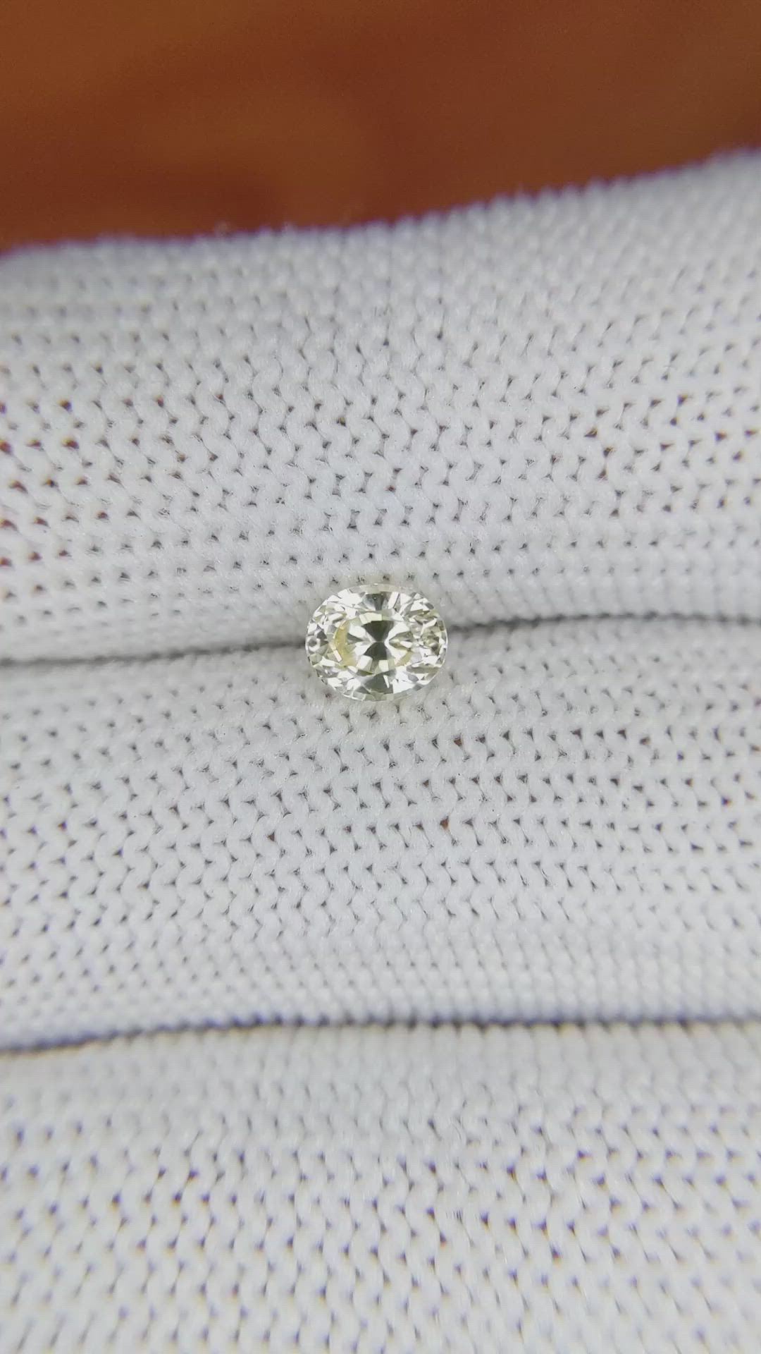 0.81 Ct. Yellow Sapphire from Ceylon (Sri Lanka) Size Video