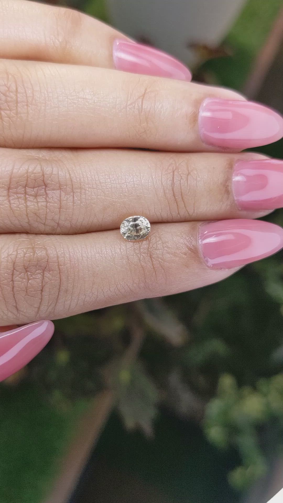 0.81 Ct. Yellow Sapphire from Ceylon (Sri Lanka) Size Video