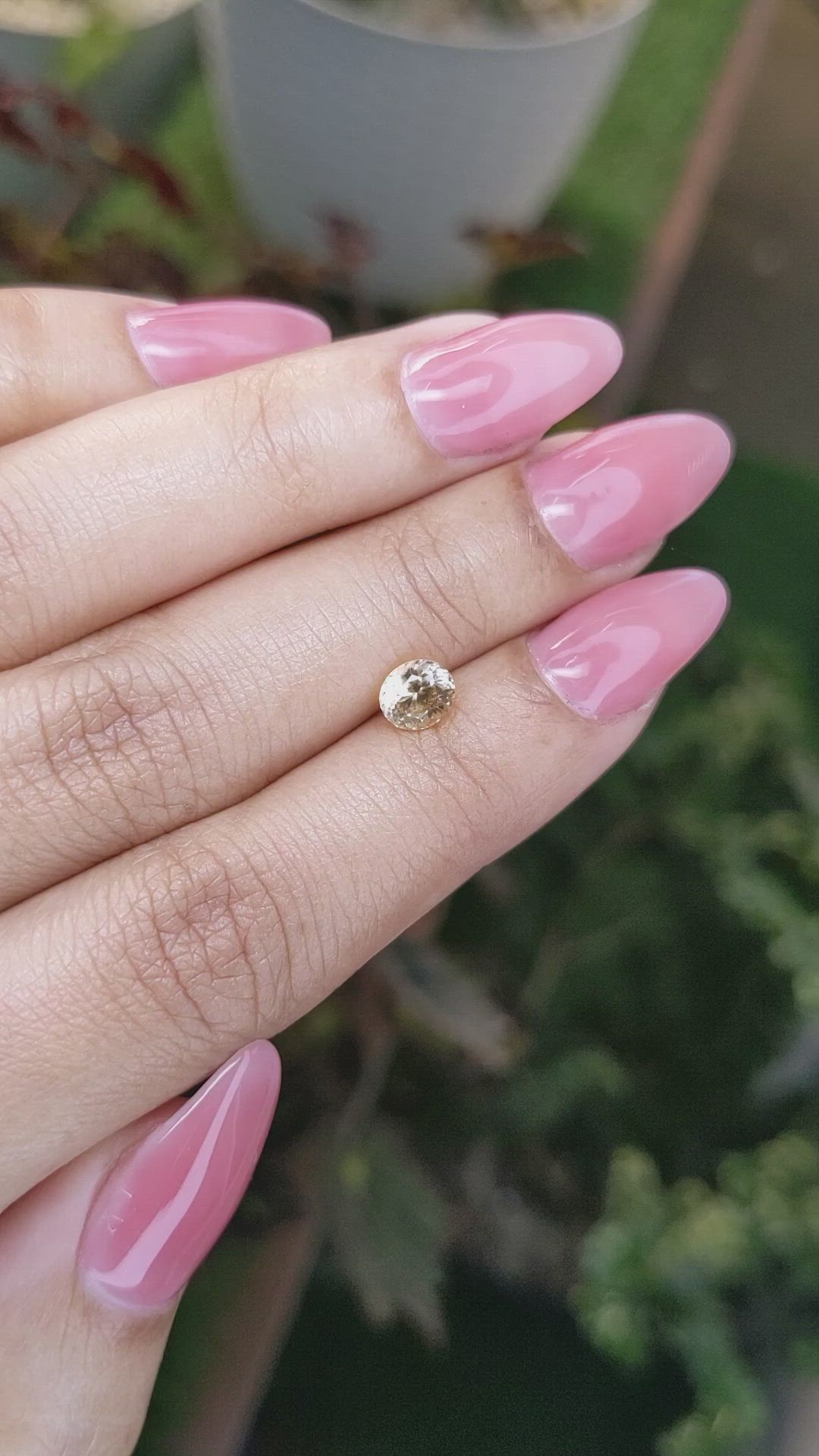 0.85 Ct. Yellow Sapphire from Ceylon (Sri Lanka) Size Video