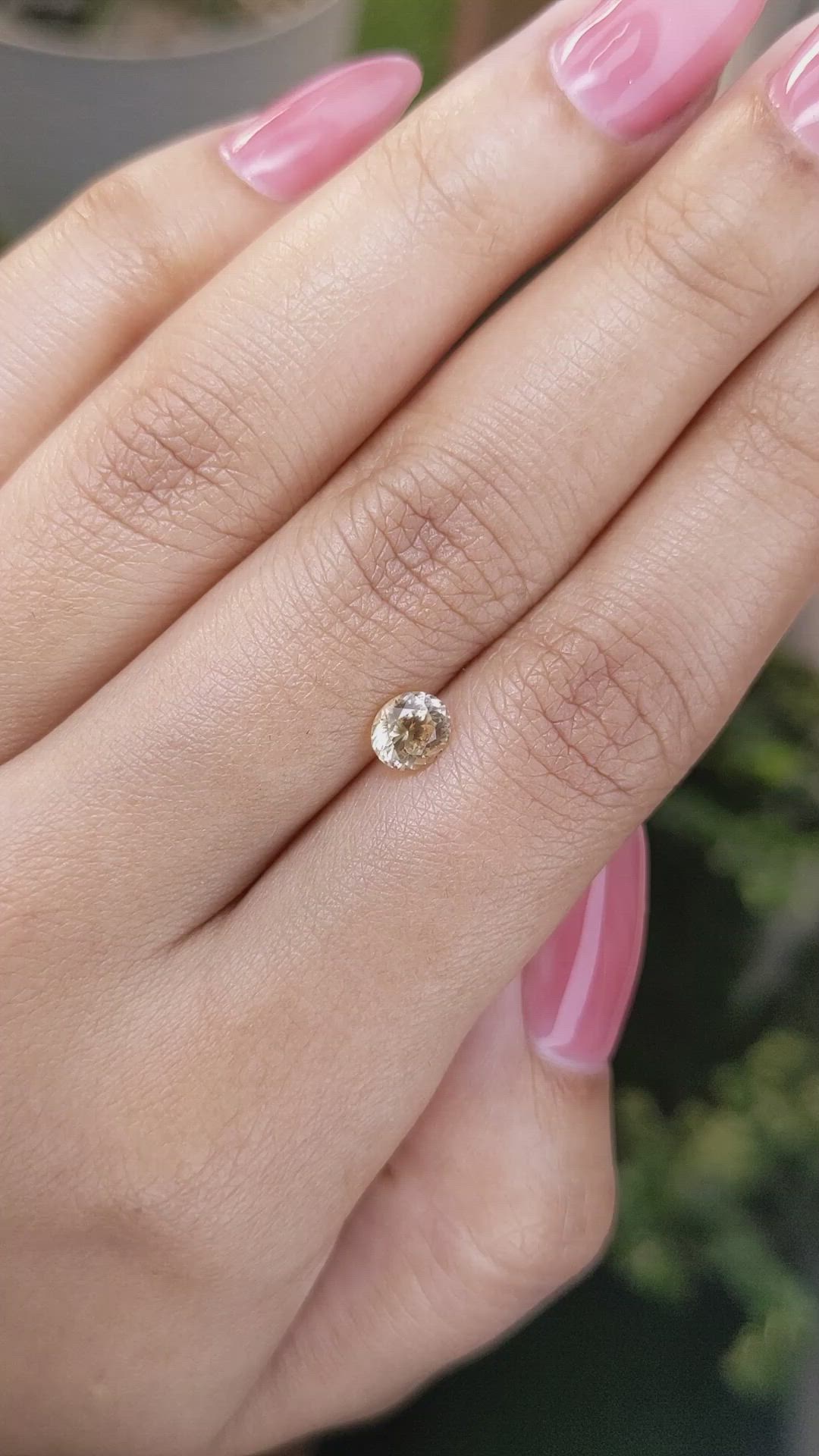 0.85 Ct. Yellow Sapphire from Ceylon (Sri Lanka) Size Video