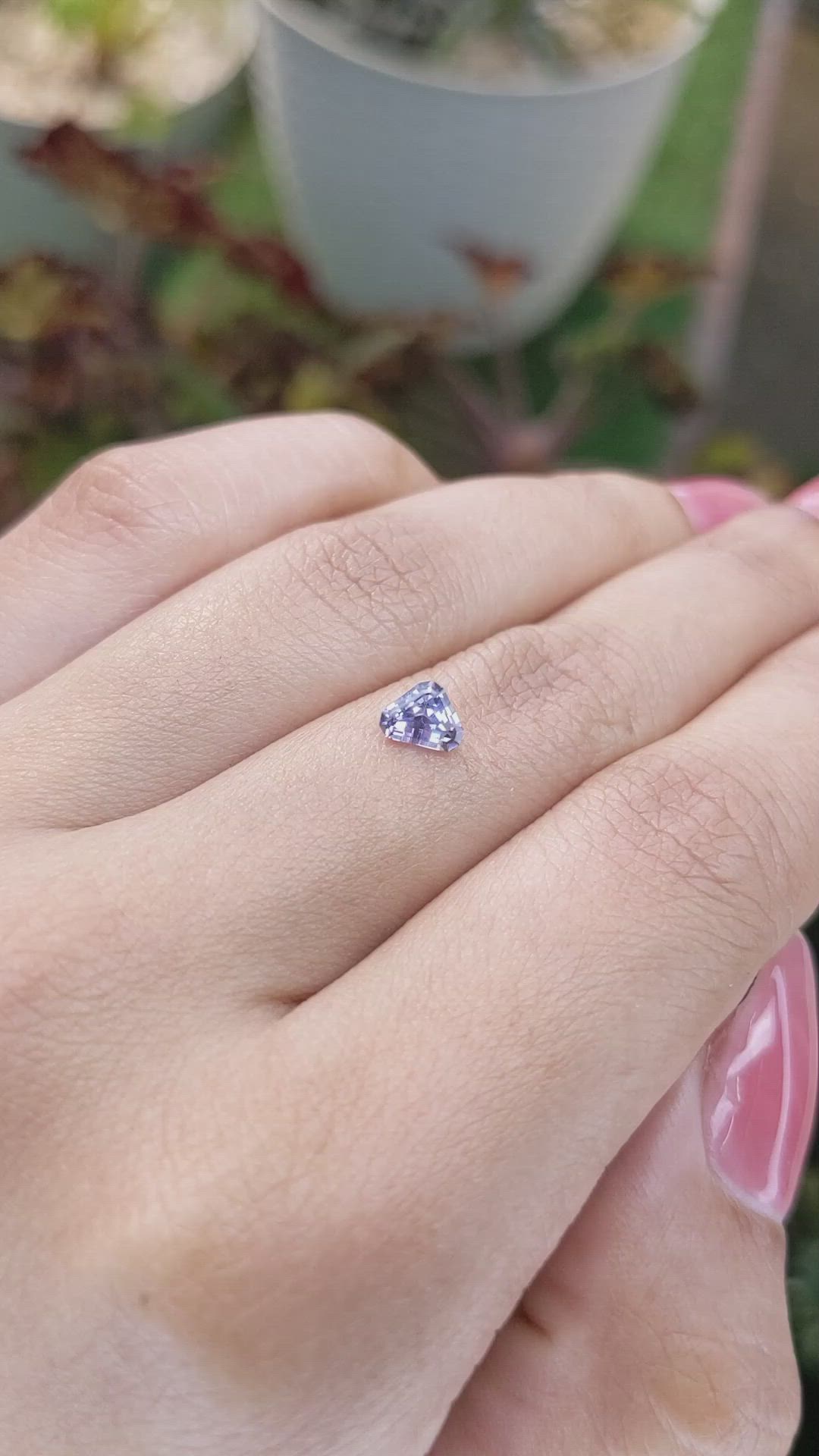 0.62 Ct. Blue Sapphire from Ceylon (Sri Lanka) Size Video