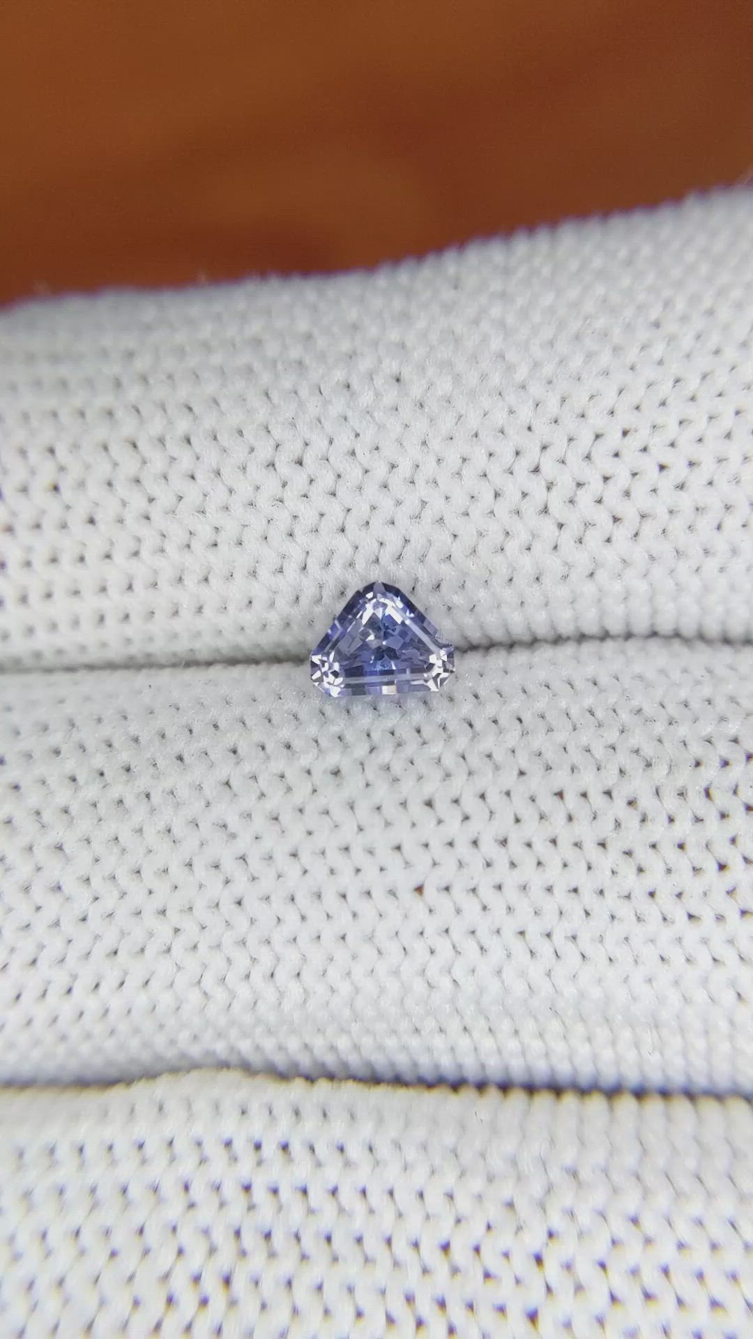 0.62 Ct. Blue Sapphire from Ceylon (Sri Lanka) Size Video