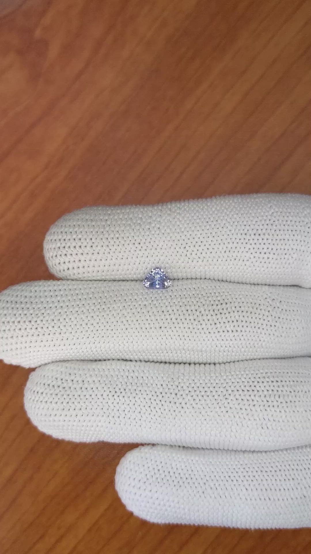 0.62 Ct. Blue Sapphire from Ceylon (Sri Lanka) Size Video