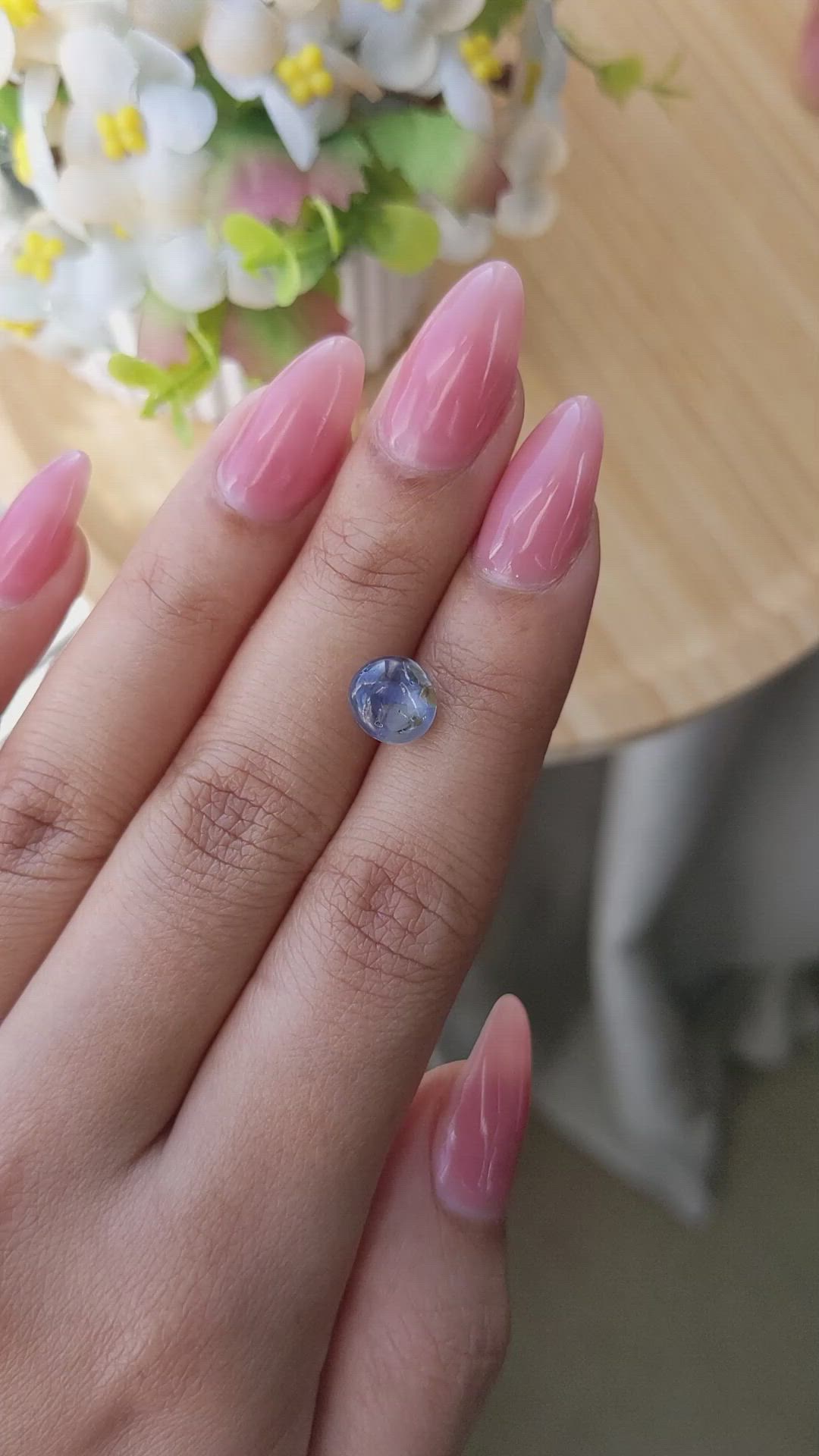 4.02 Ct. Blue Star Sapphire from Ceylon (Sri Lanka) Size Video