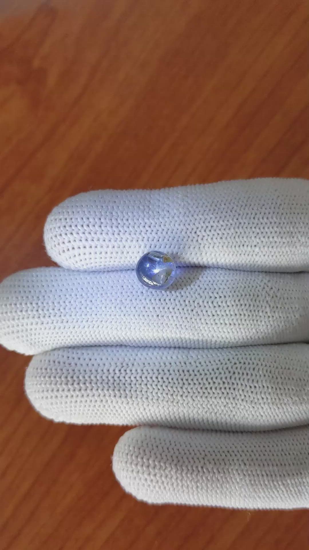 4.02 Ct. Blue Star Sapphire from Ceylon (Sri Lanka) Size Video