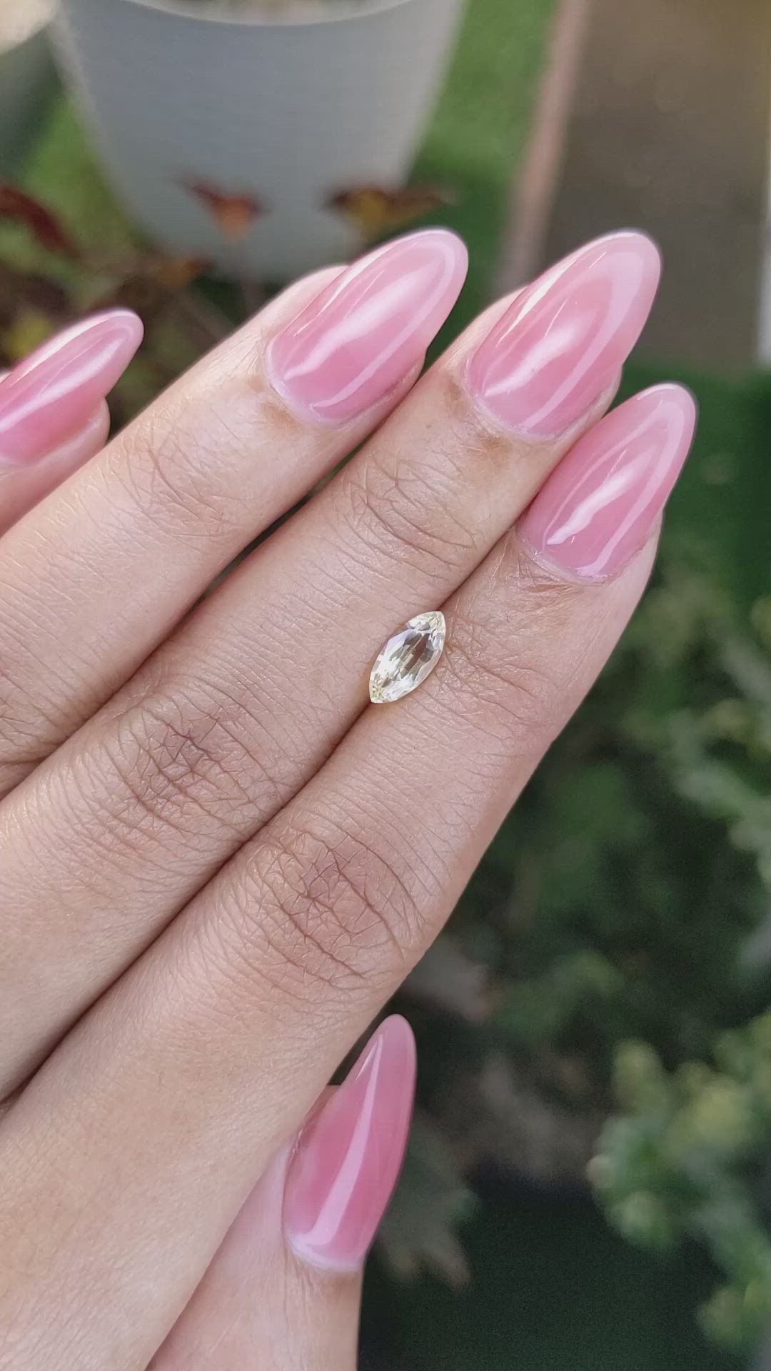 0.86 Ct. Yellow Sapphire from Ceylon (Sri Lanka) Size Video