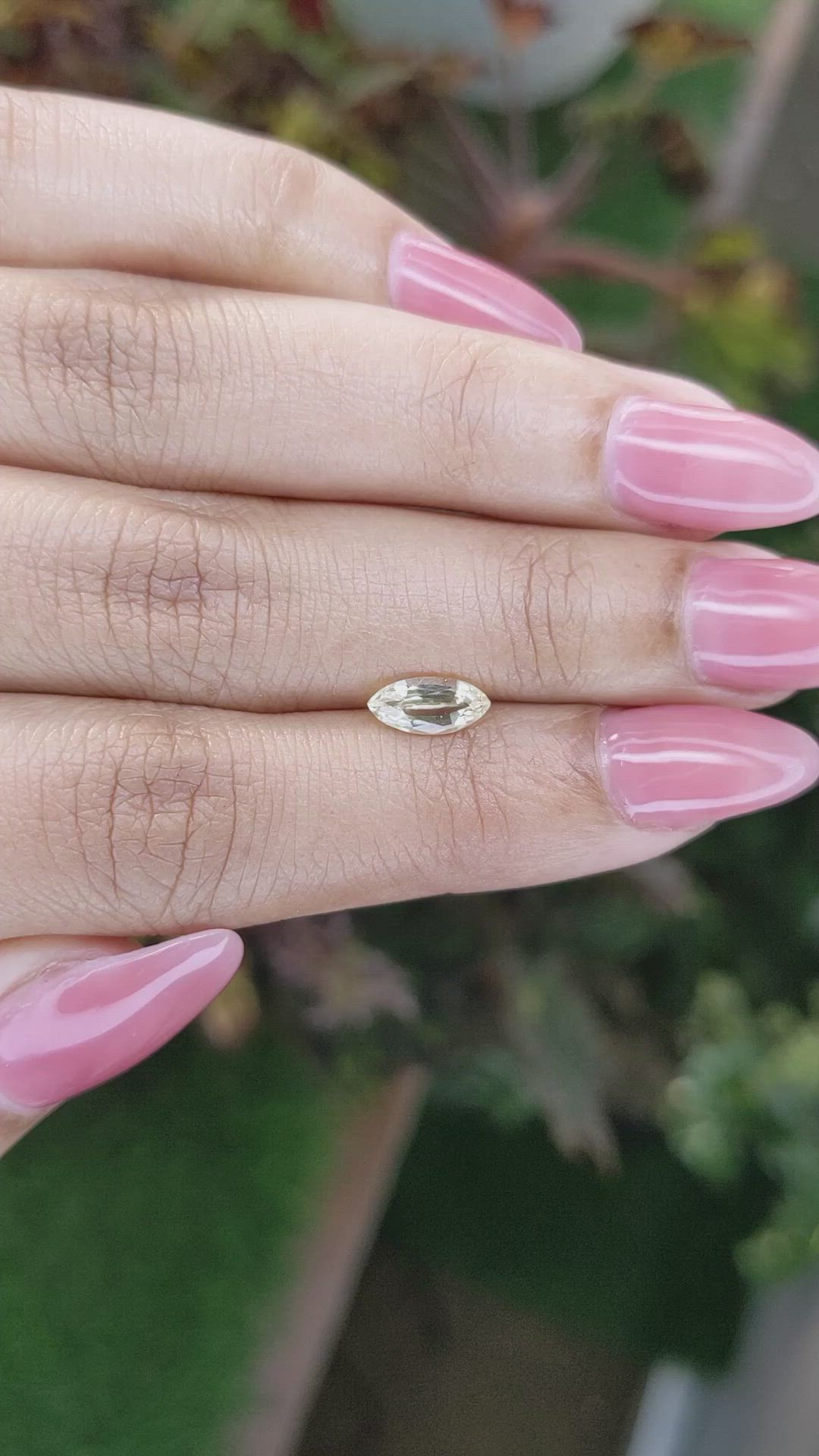 0.86 Ct. Yellow Sapphire from Ceylon (Sri Lanka) Size Video