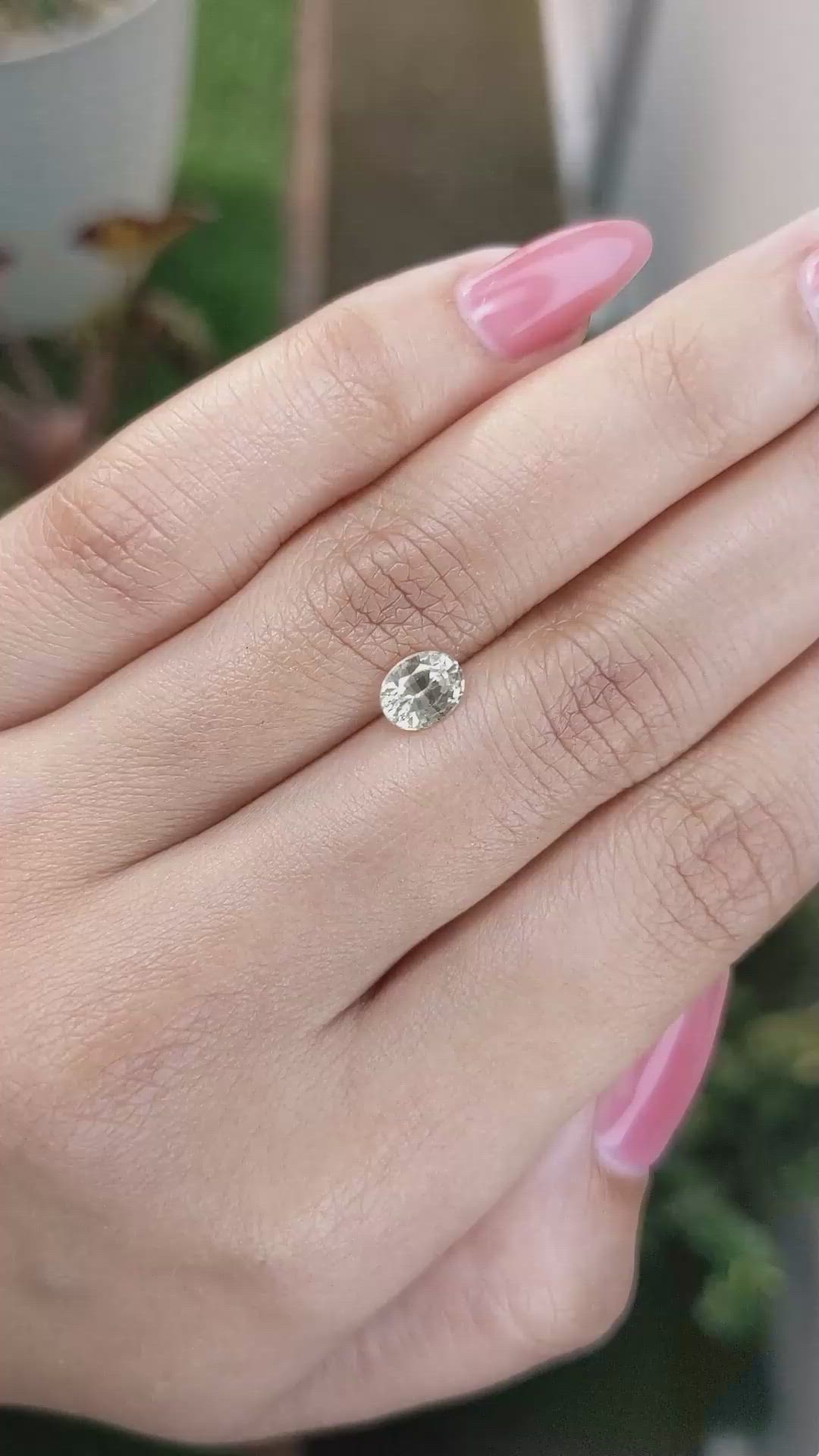 0.96 Ct. Yellow Sapphire from Ceylon (Sri Lanka) Size Video