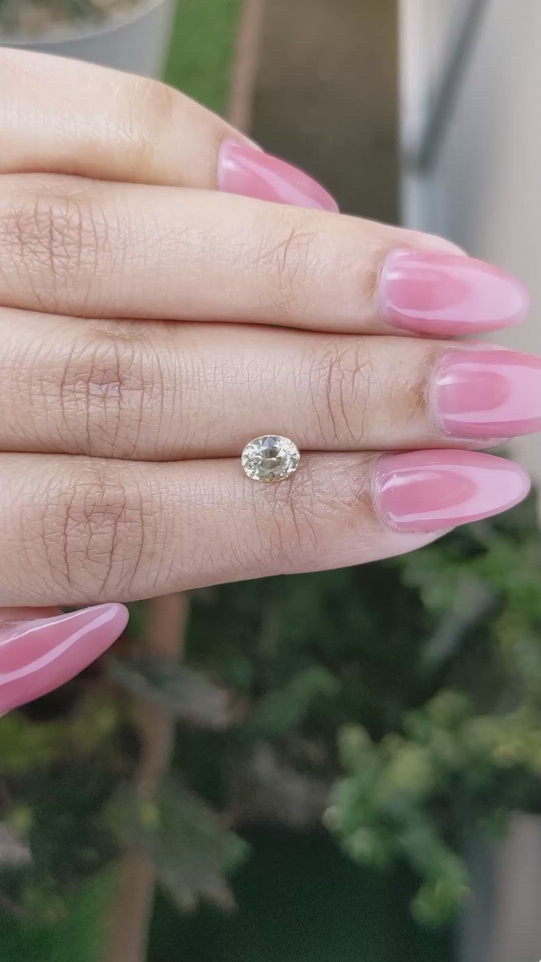 0.96 Ct. Yellow Sapphire from Ceylon (Sri Lanka) Size Video