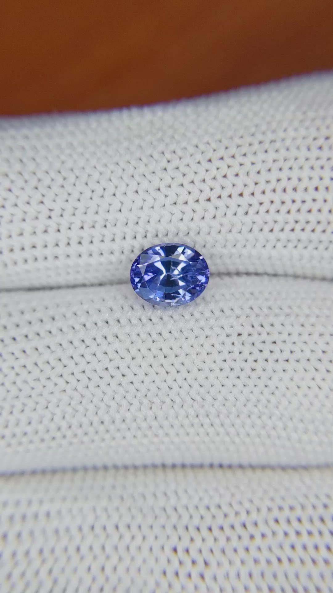 1.43 Ct. Violet Sapphire from Ceylon (Sri Lanka) Size Video